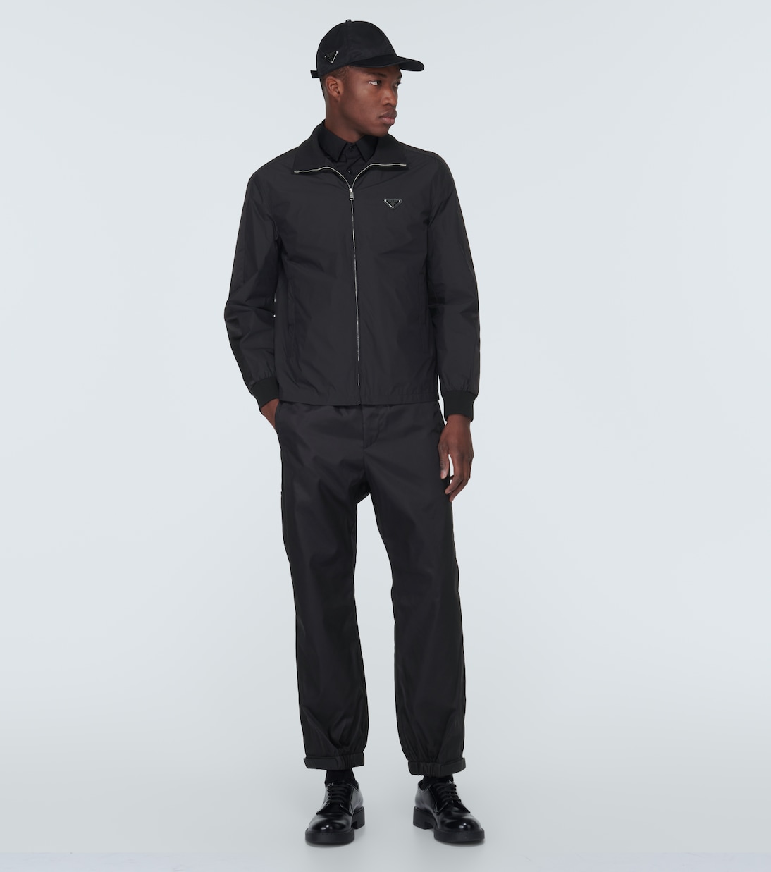 Giacca blouson in misto seta | Prada