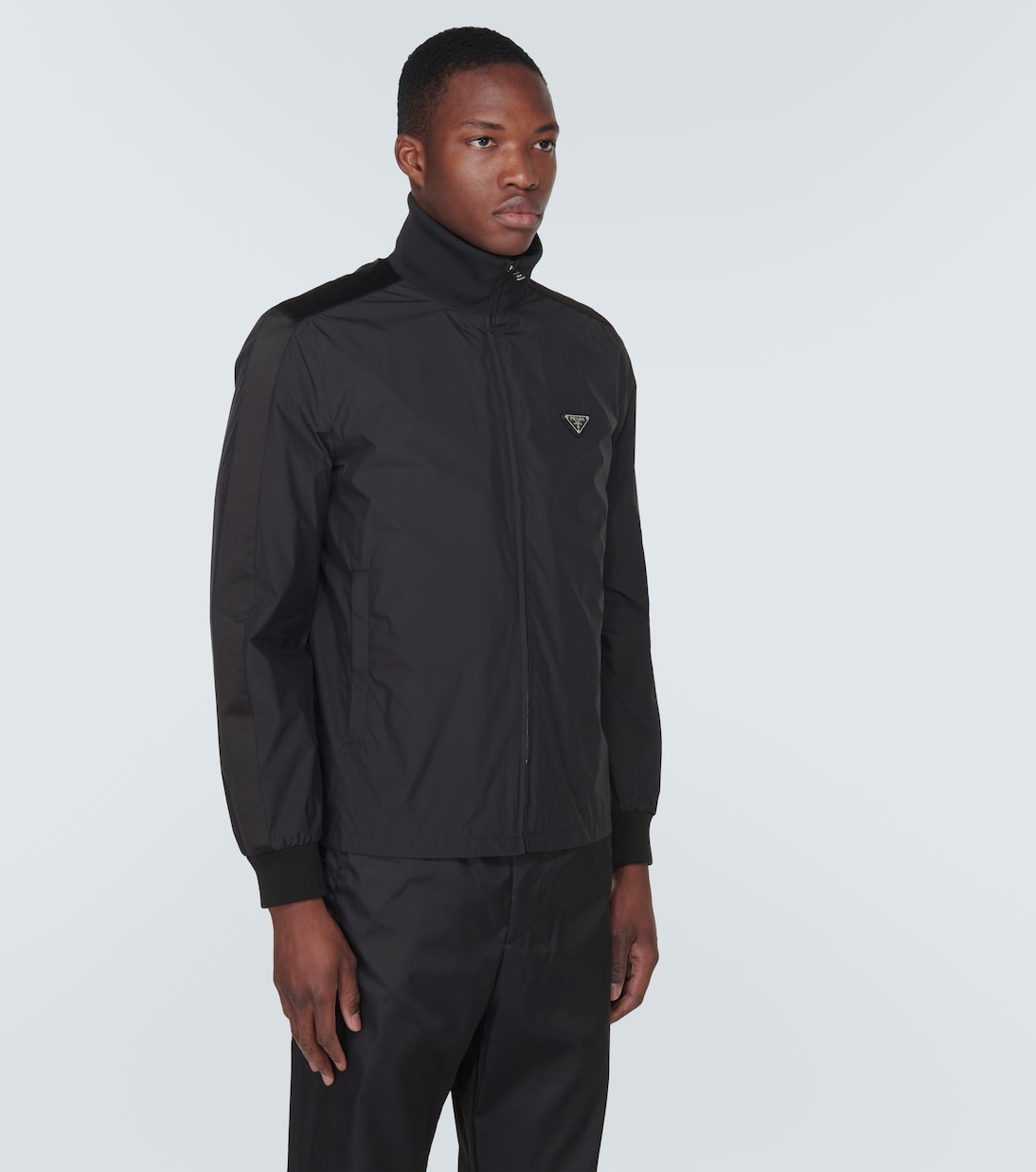 Giacca blouson in misto seta | Prada