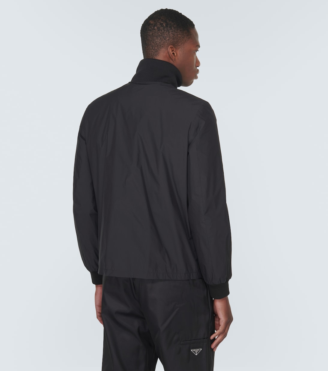 Giacca blouson in misto seta | Prada