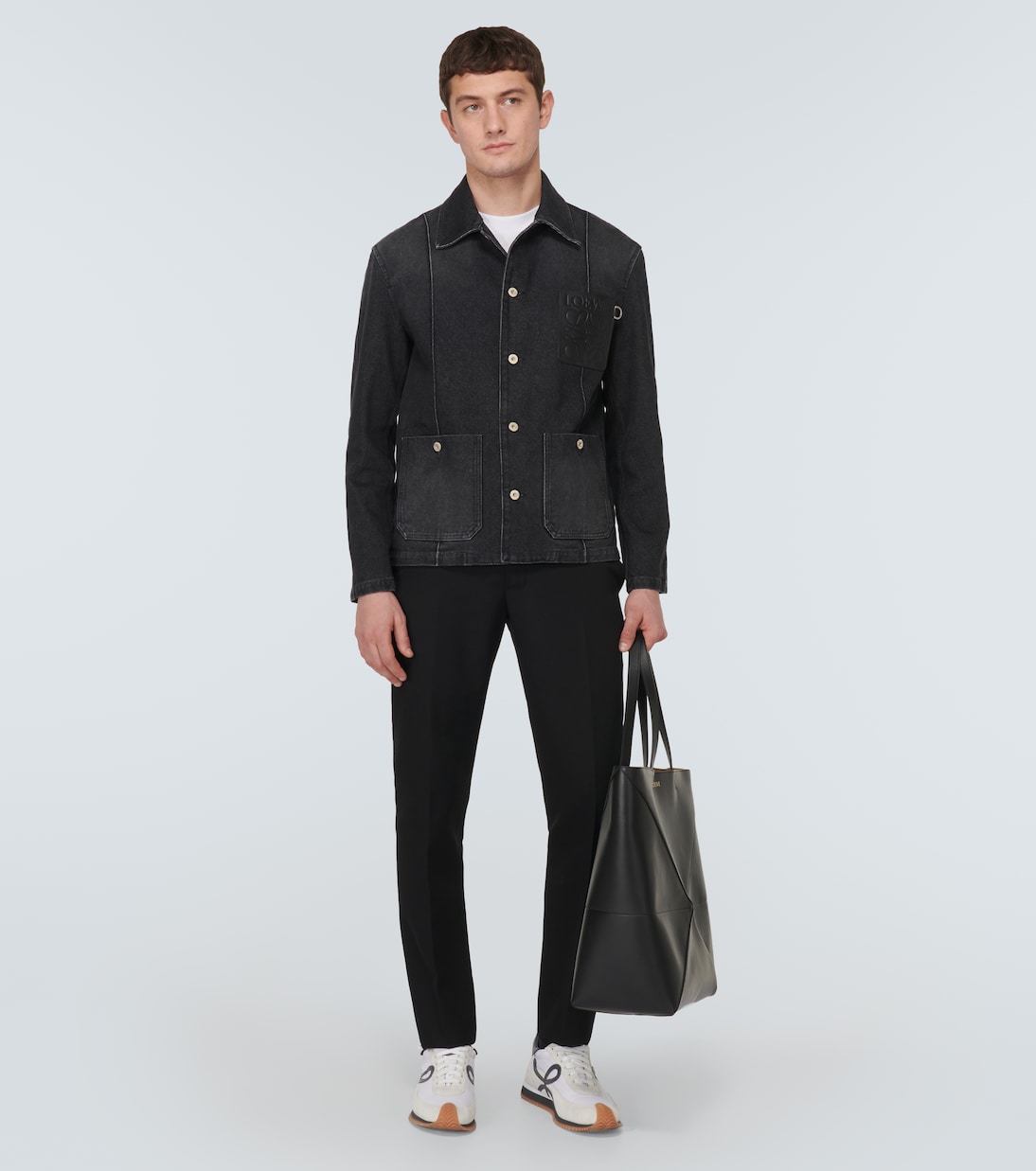 Flow Runner suede-trimmed sneakers | Loewe