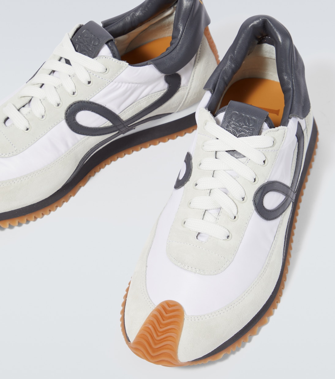Flow Runner suede-trimmed sneakers | Loewe