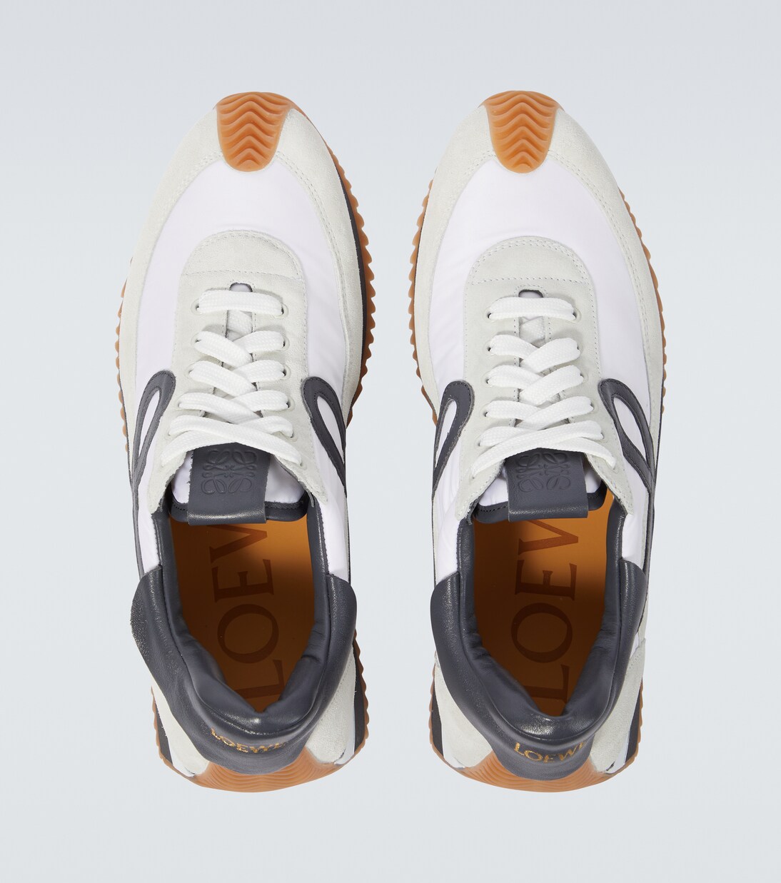 Flow Runner suede-trimmed sneakers | Loewe