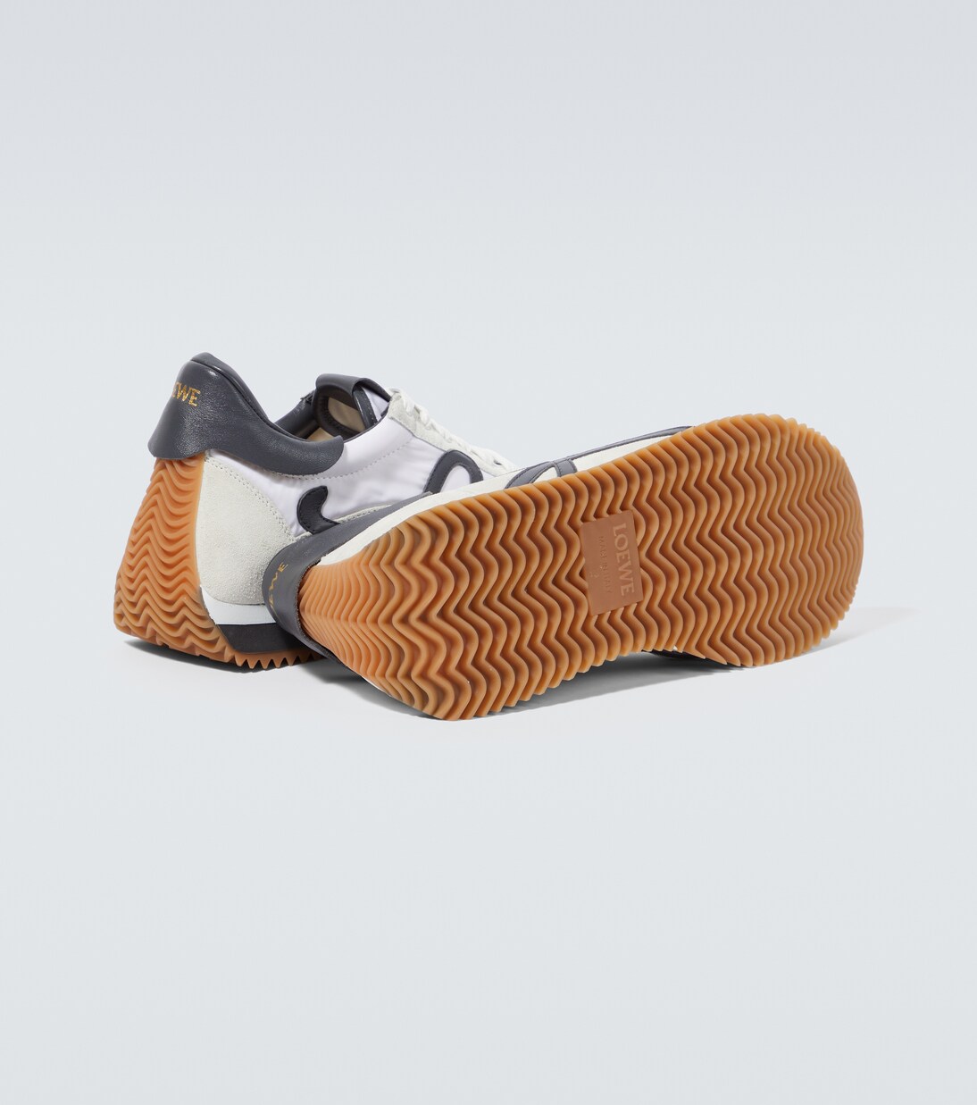 Flow Runner suede-trimmed sneakers | Loewe