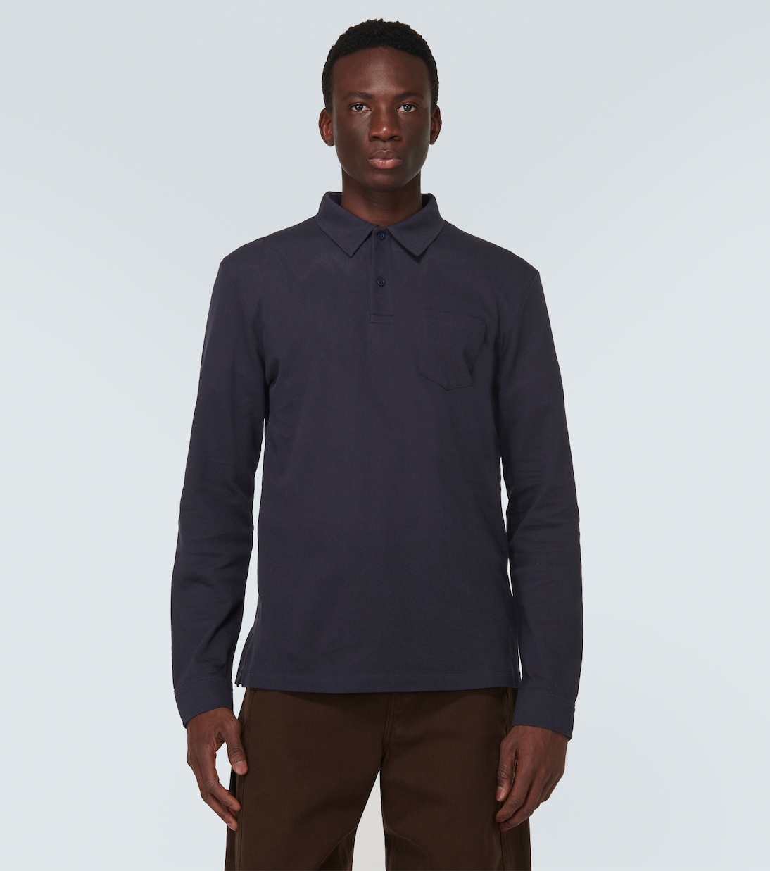 Riviera cotton polo shirt | Sunspel