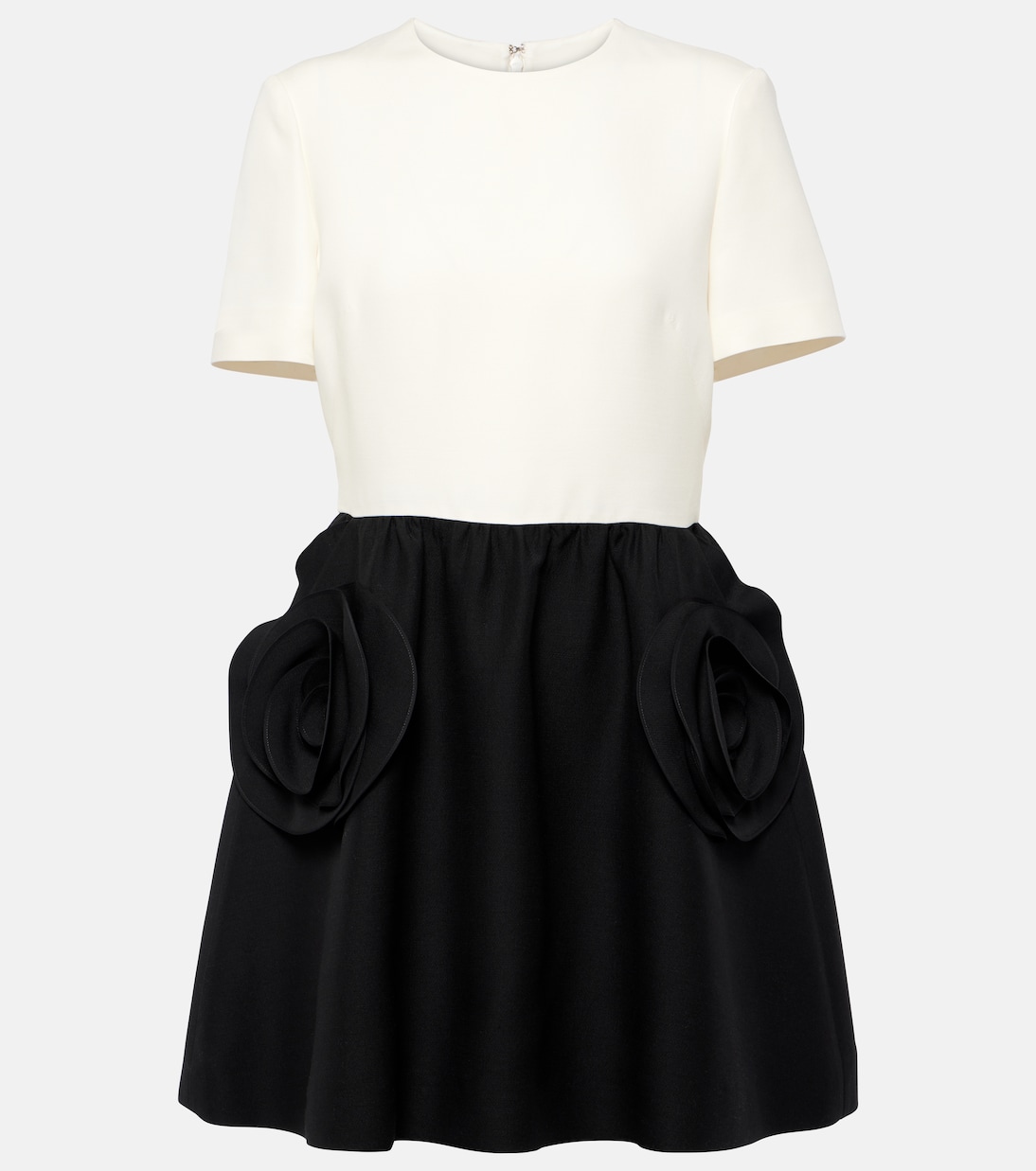Crêpe Couture floral-appliqué minidress | Valentino