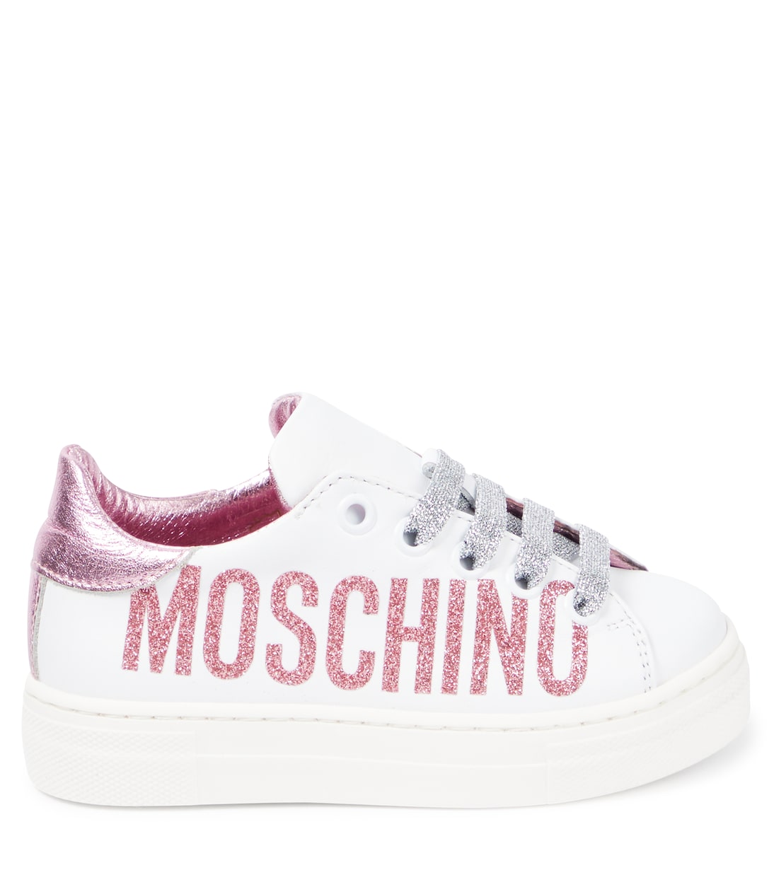 Sneakers in pelle con logo | Moschino Kids