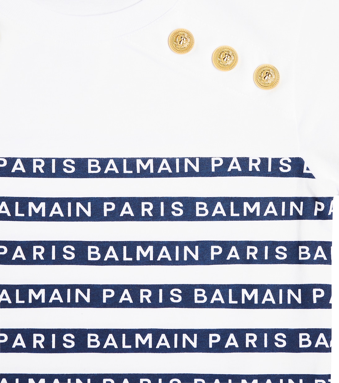 Verziertes T-Shirt aus Baumwoll-Jersey | Balmain Kids