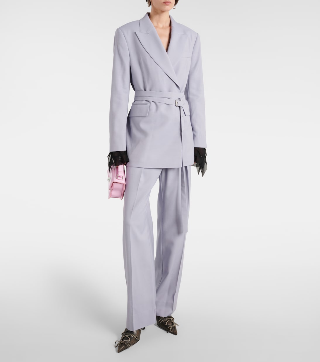 Blazer in misto lana con cintura | Acne Studios