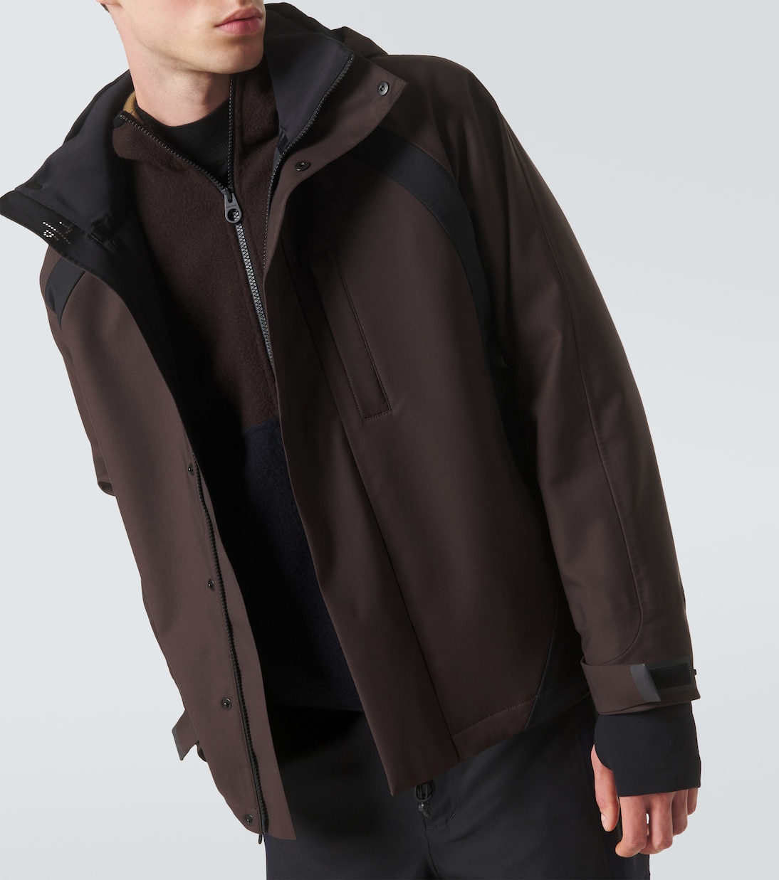 Paneled wool-blend jacket | Loro Piana