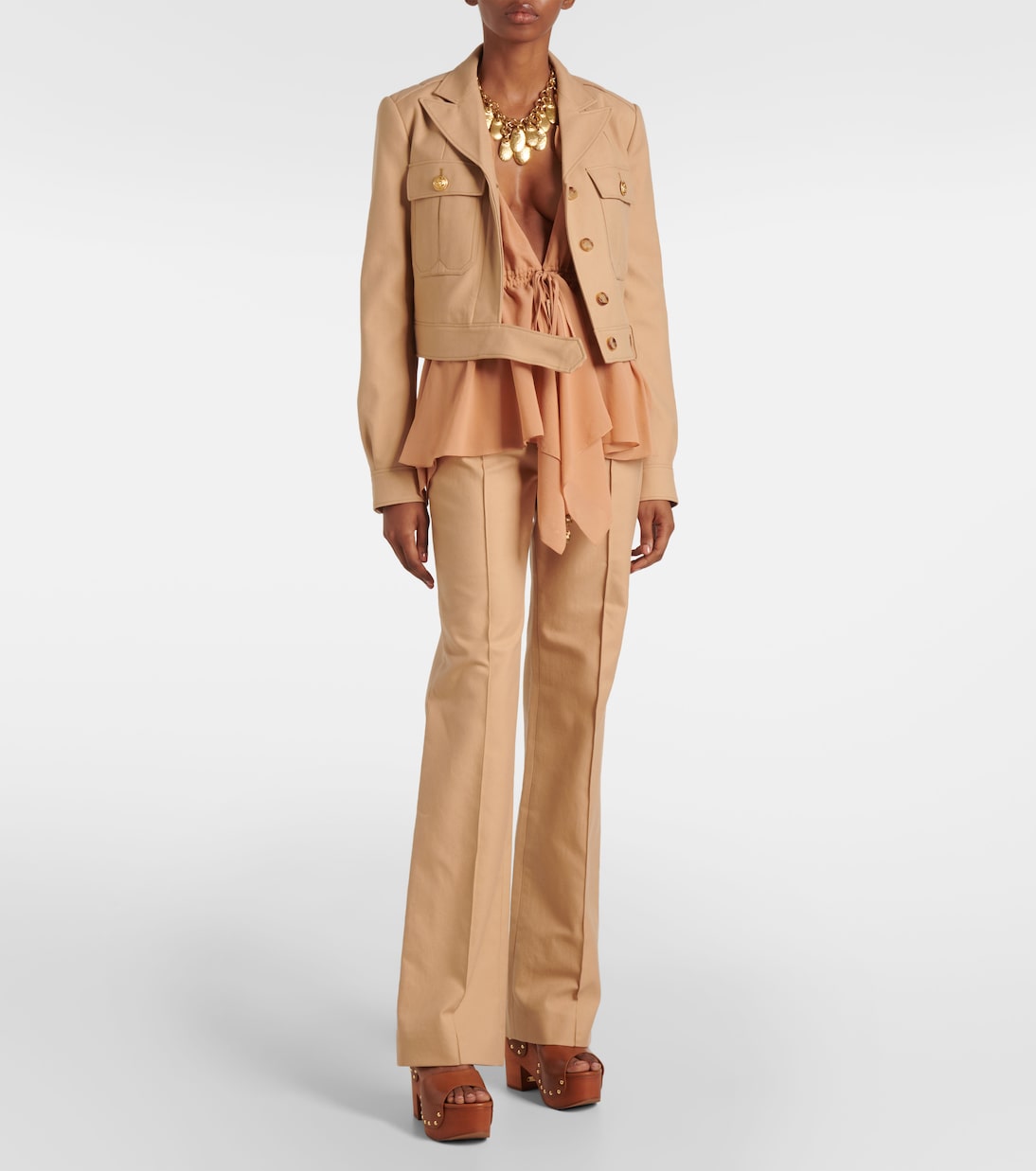 Pantaloni slim in cotone | Chloé