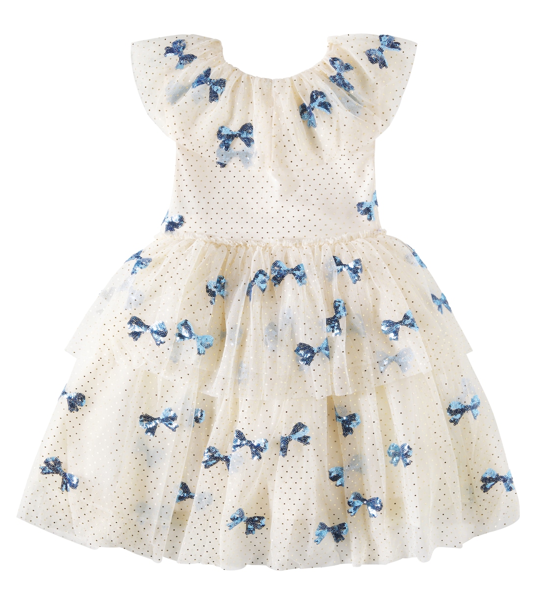 Robe Yvonne en tulle à sequins | Konges Sløjd