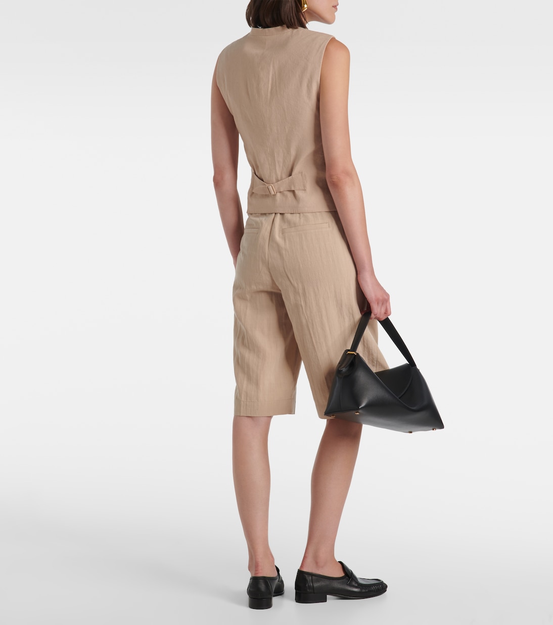 Linen-blend vest | Vince