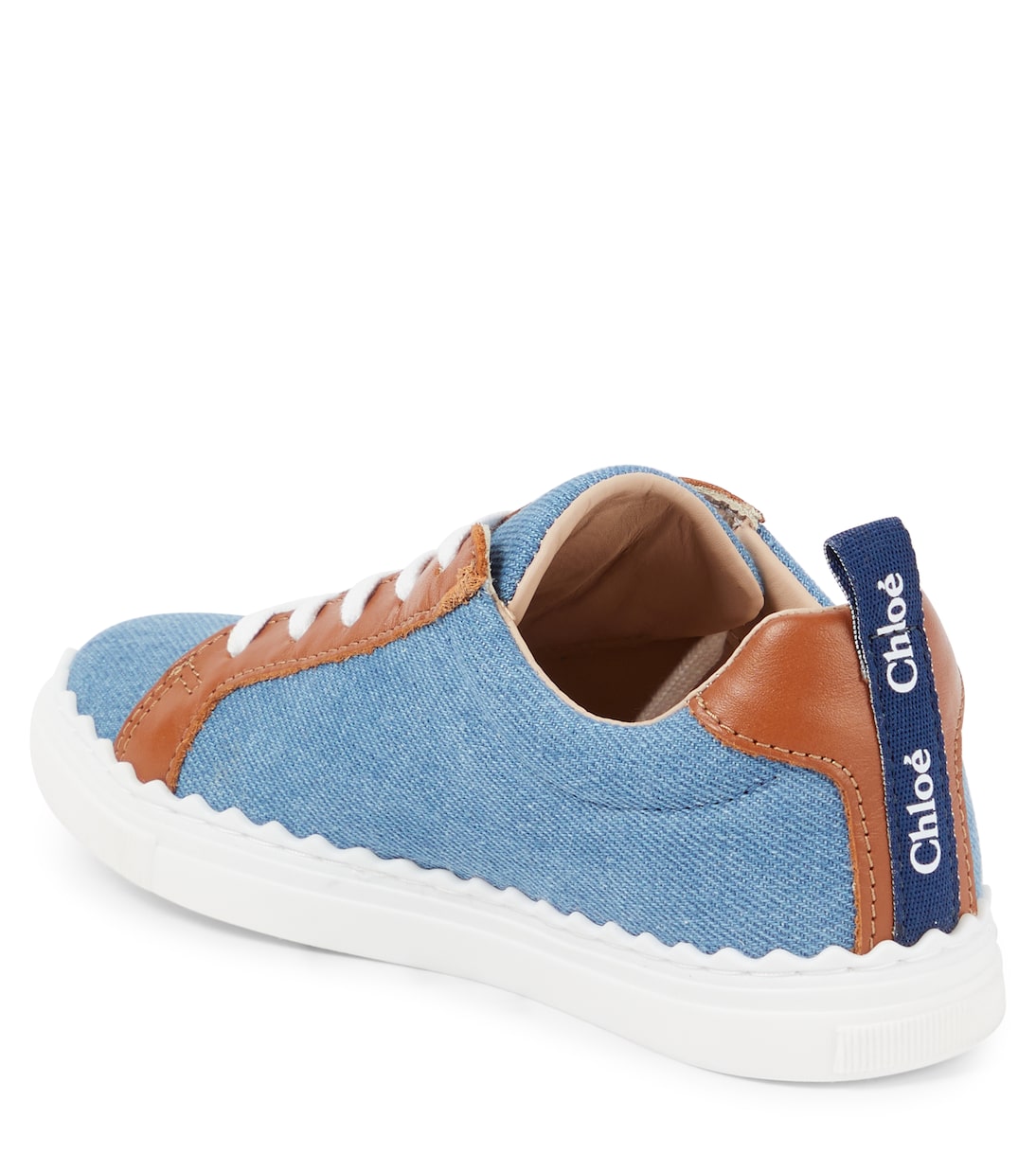 Baskets en denim | Chloé Kids