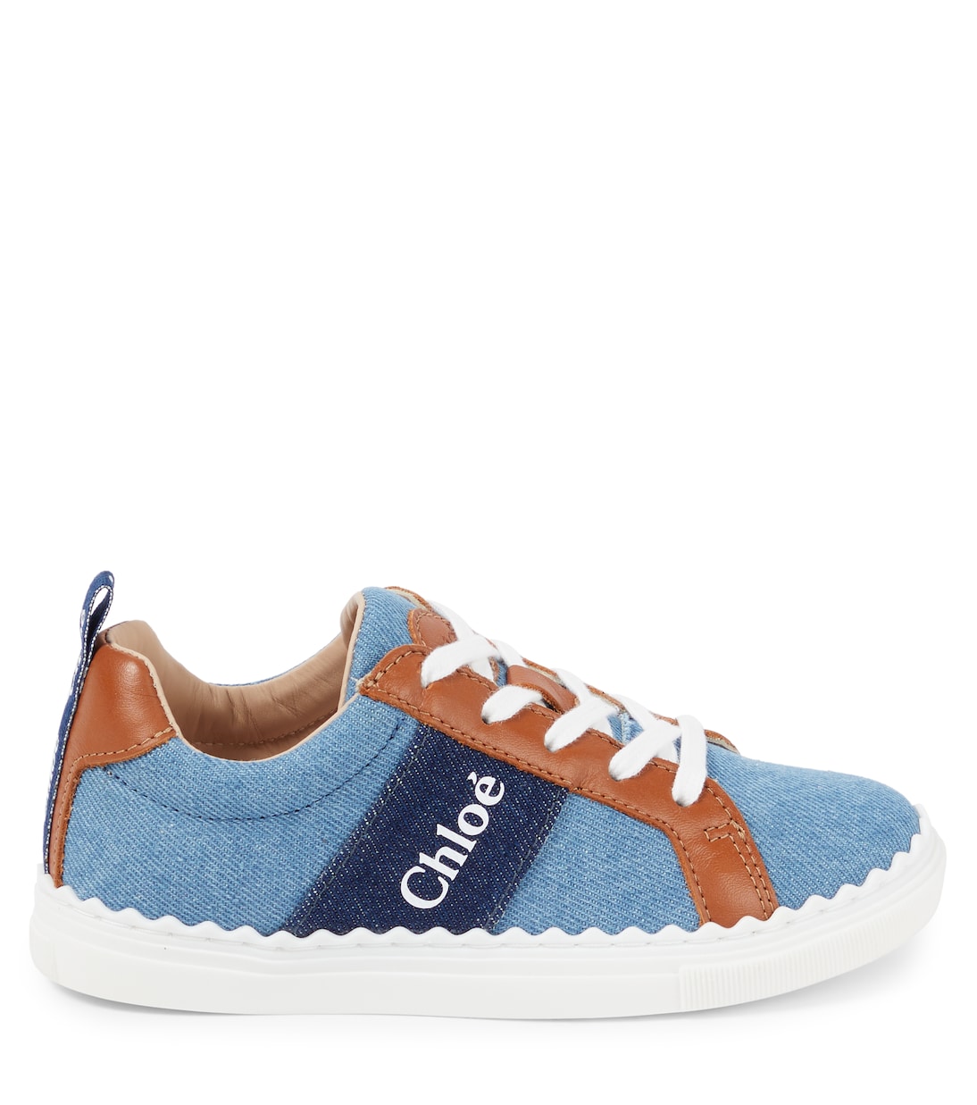 Baskets en denim | Chloé Kids