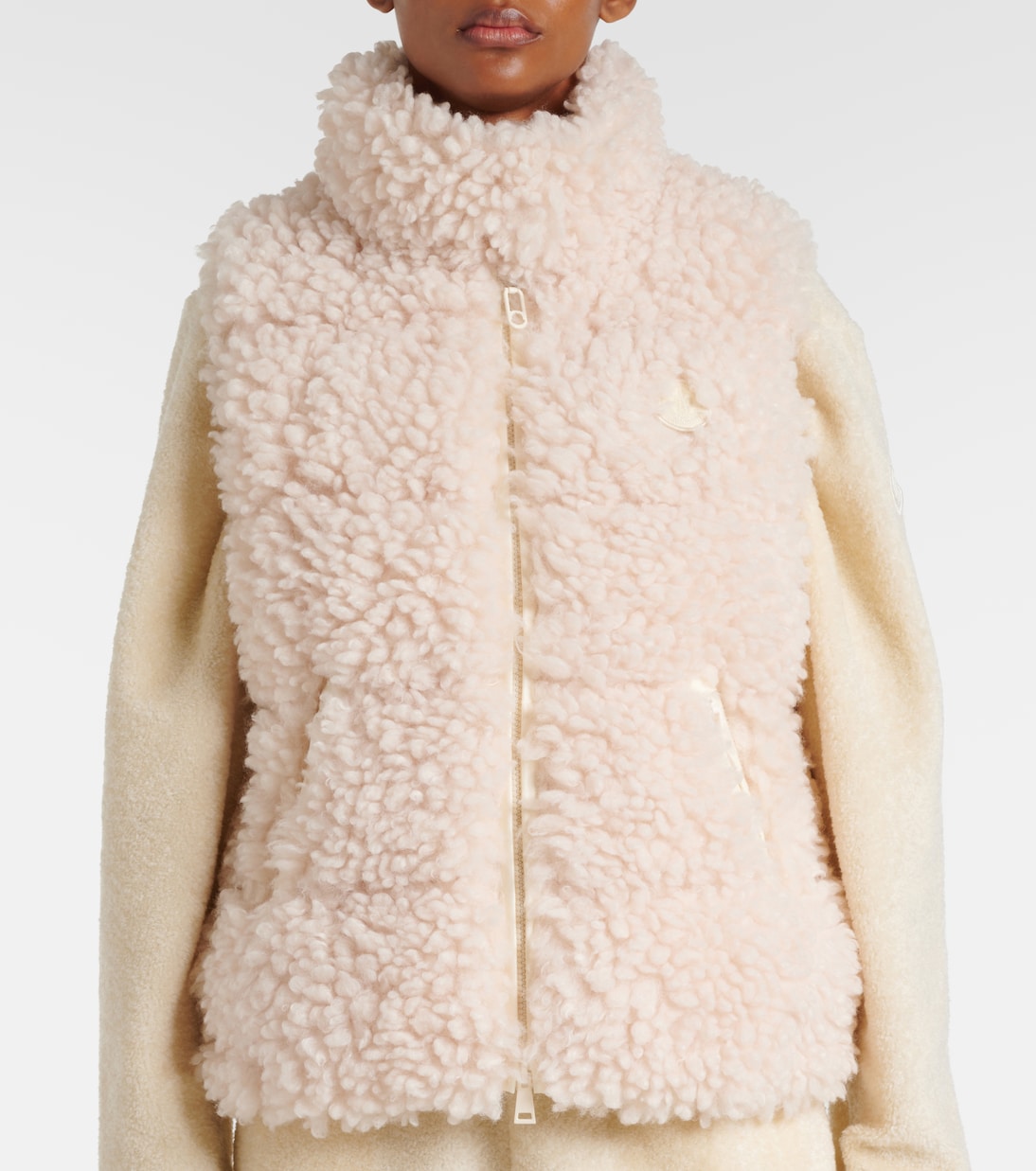 Daunenweste Wourl aus Faux Shearling | Moncler