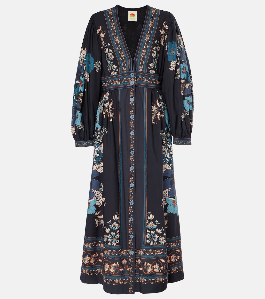 Blossom Tapestry cotton midi dress | Farm Rio