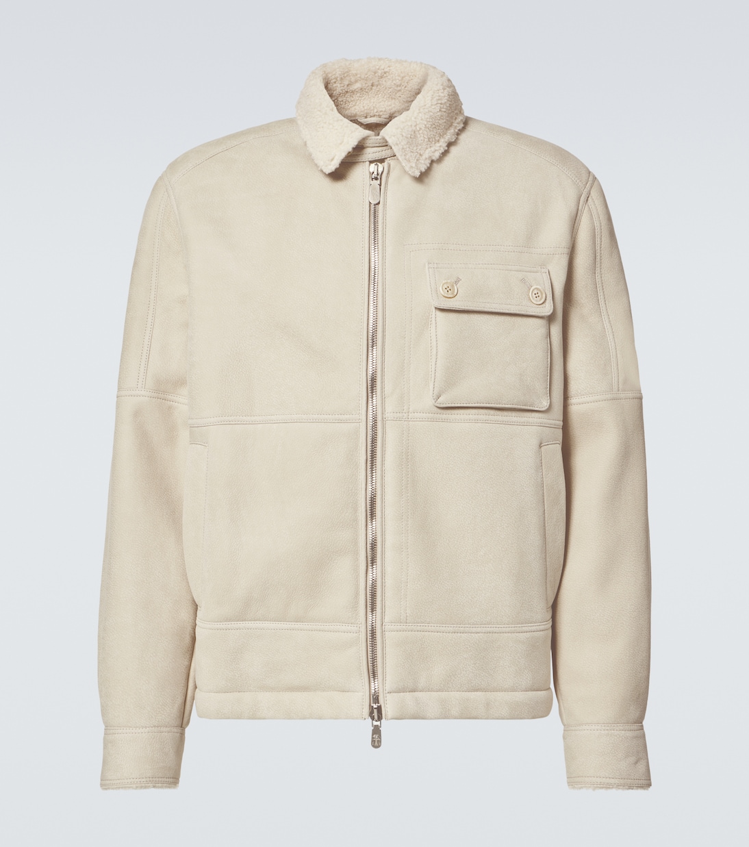 Giacca bluson in shearling | Brunello Cucinelli
