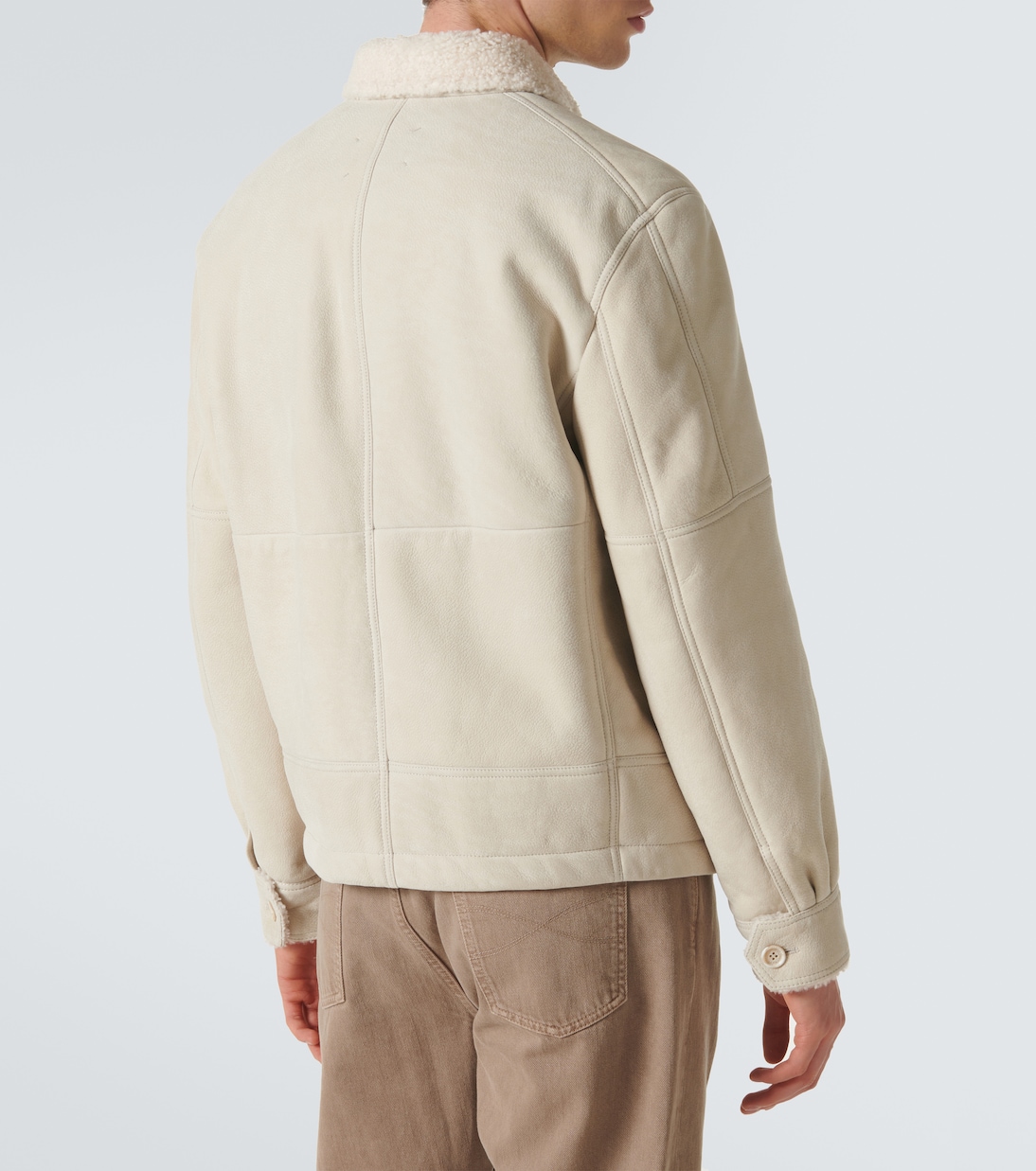 Giacca bluson in shearling | Brunello Cucinelli