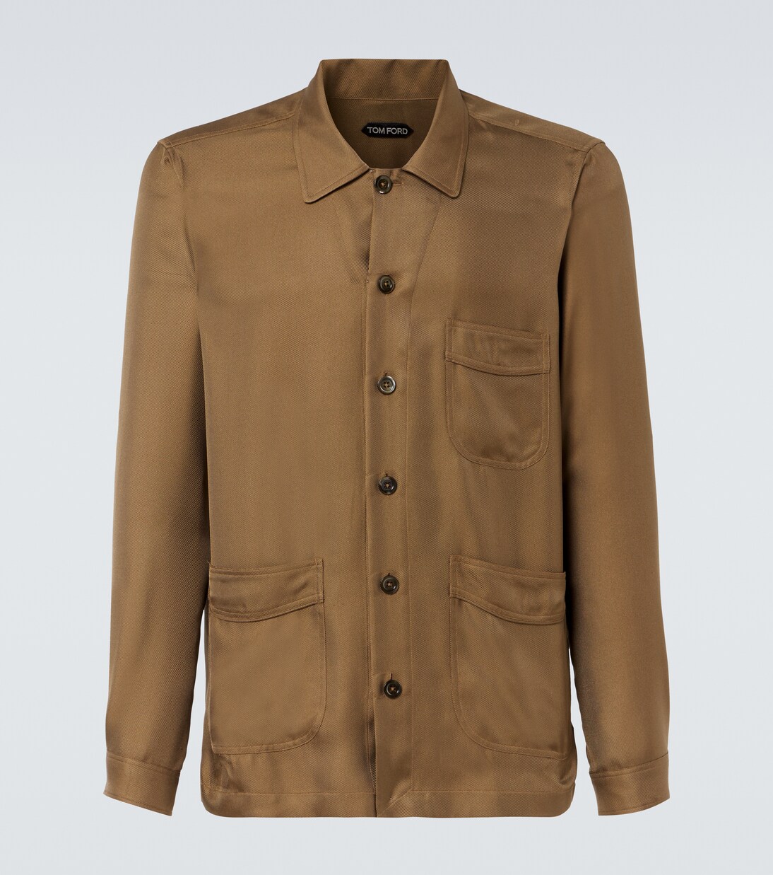 Giacca camicia in twill di seta | Tom Ford