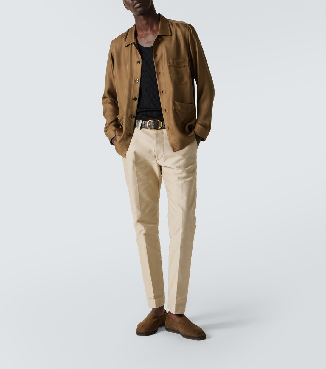 Giacca camicia in twill di seta | Tom Ford