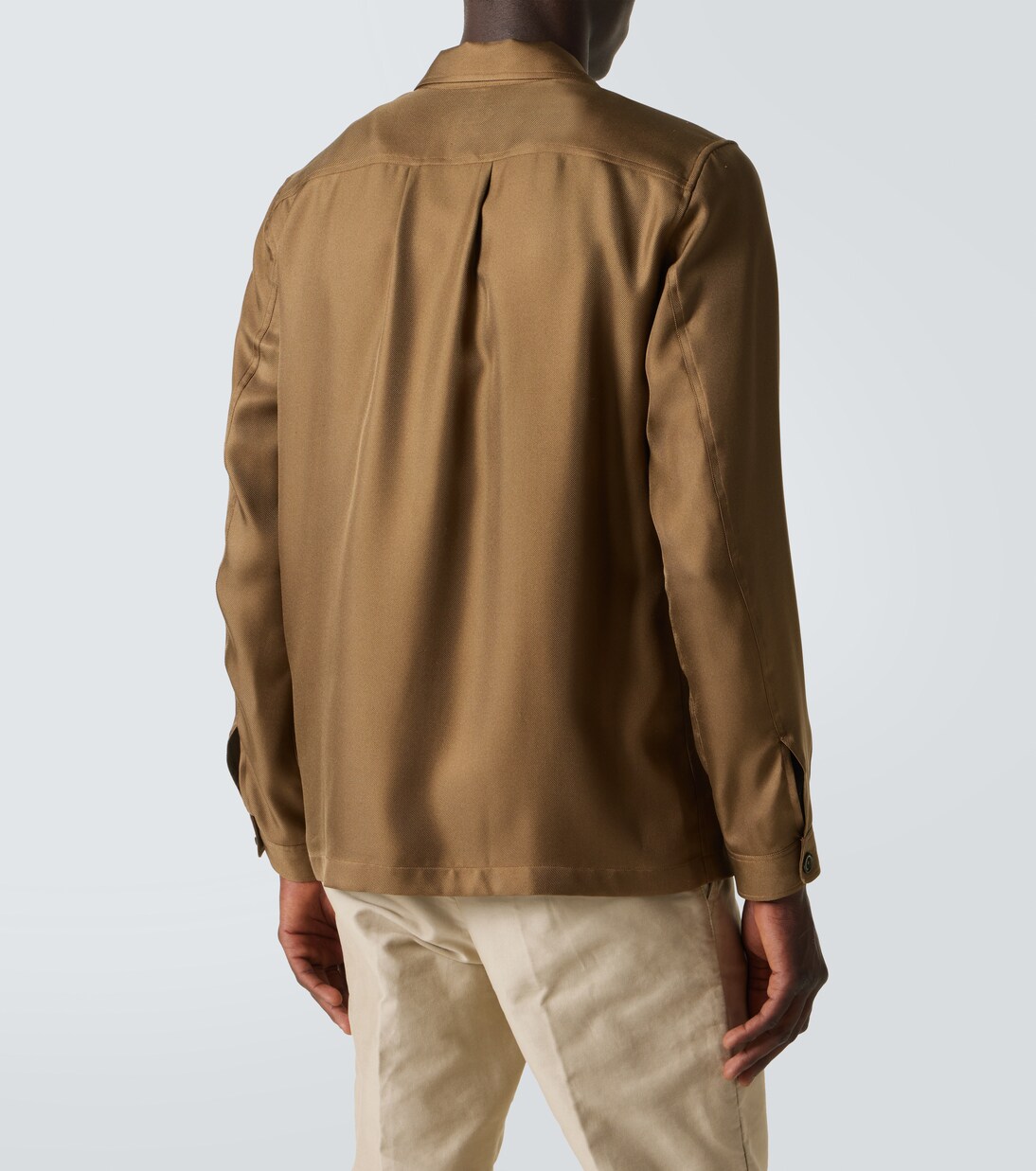 Giacca camicia in twill di seta | Tom Ford