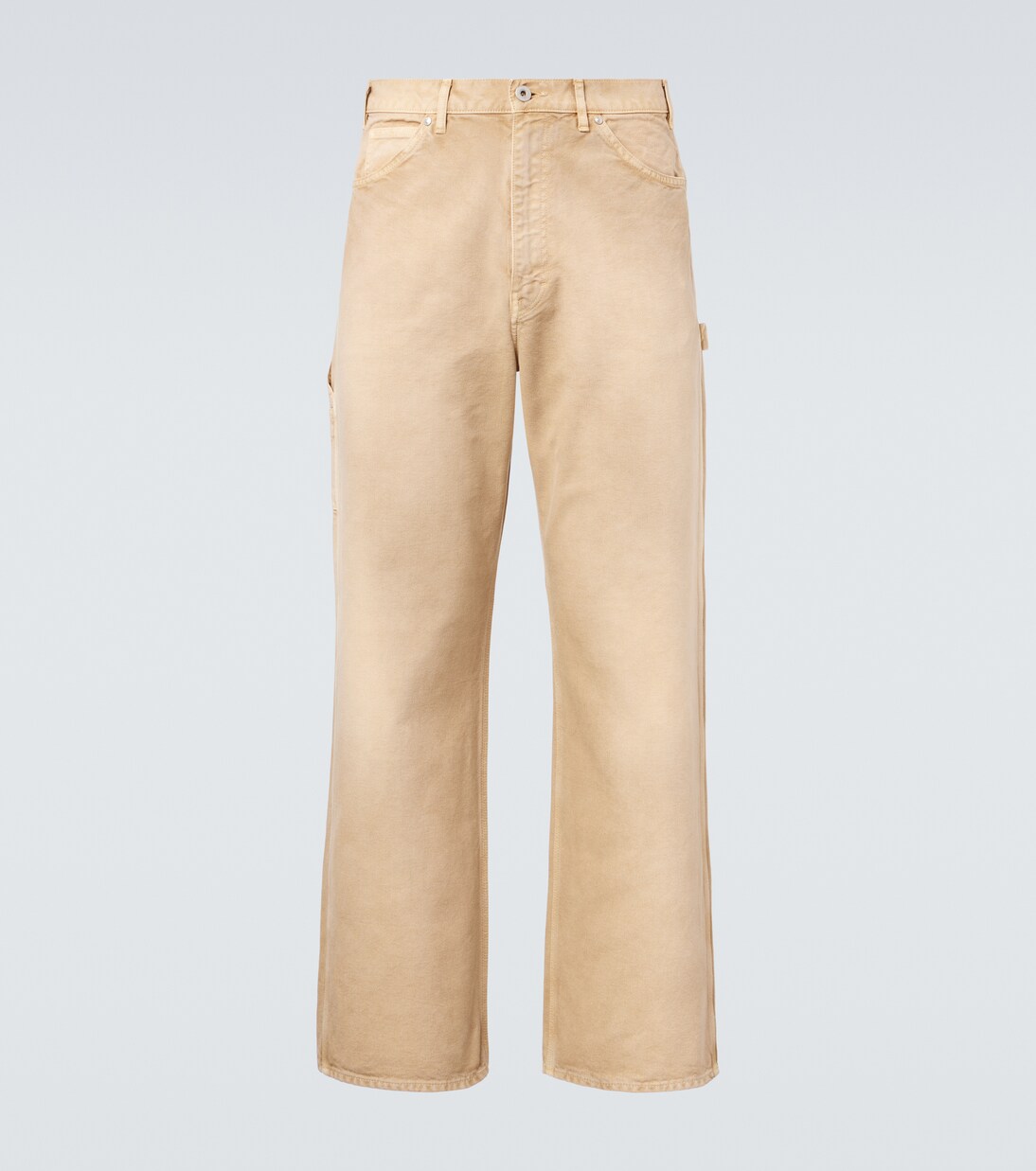 Mid-rise cotton straight pants | Auralee
