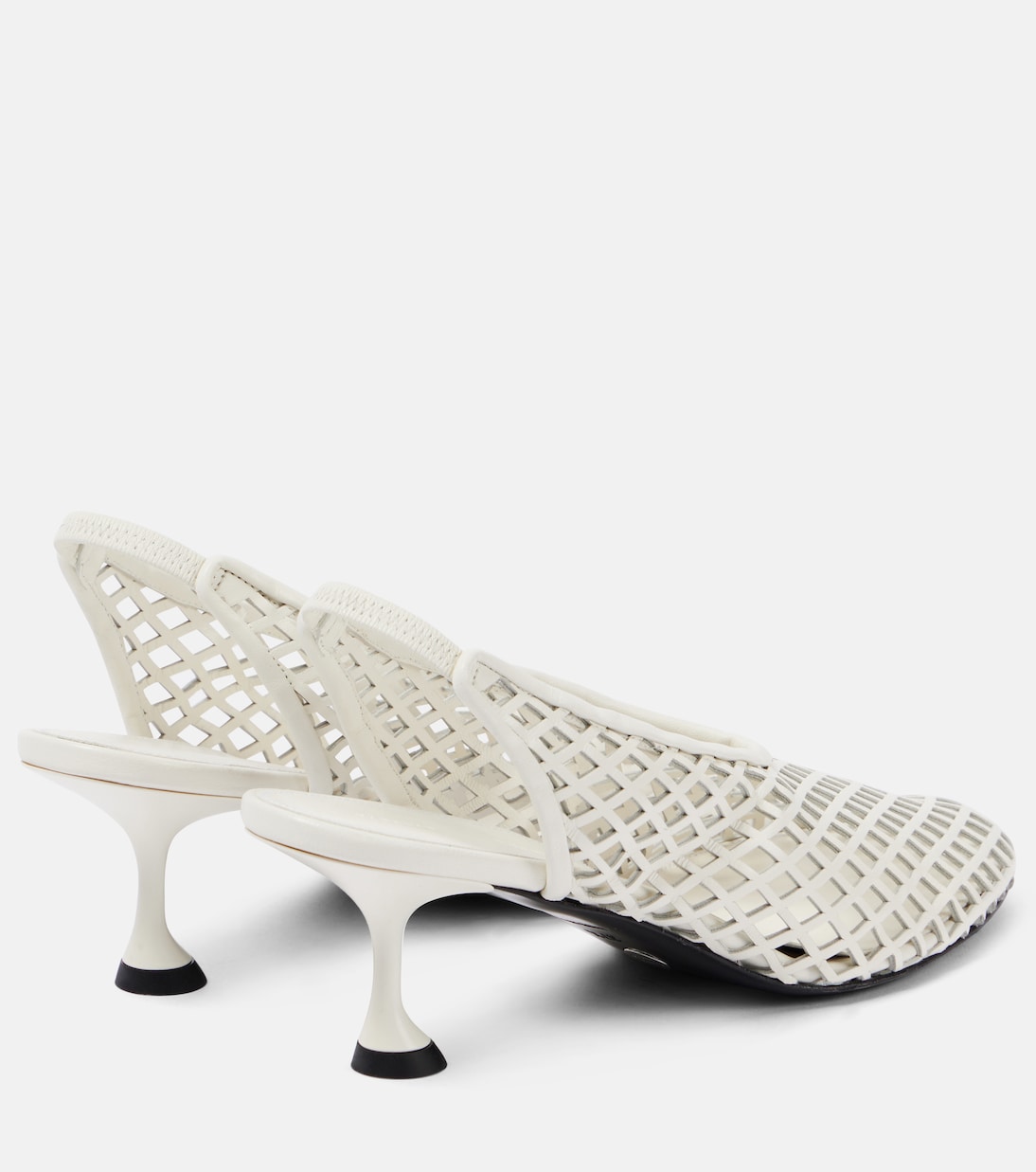 Pumps slingback Tee in mesh di pelle | Proenza Schouler