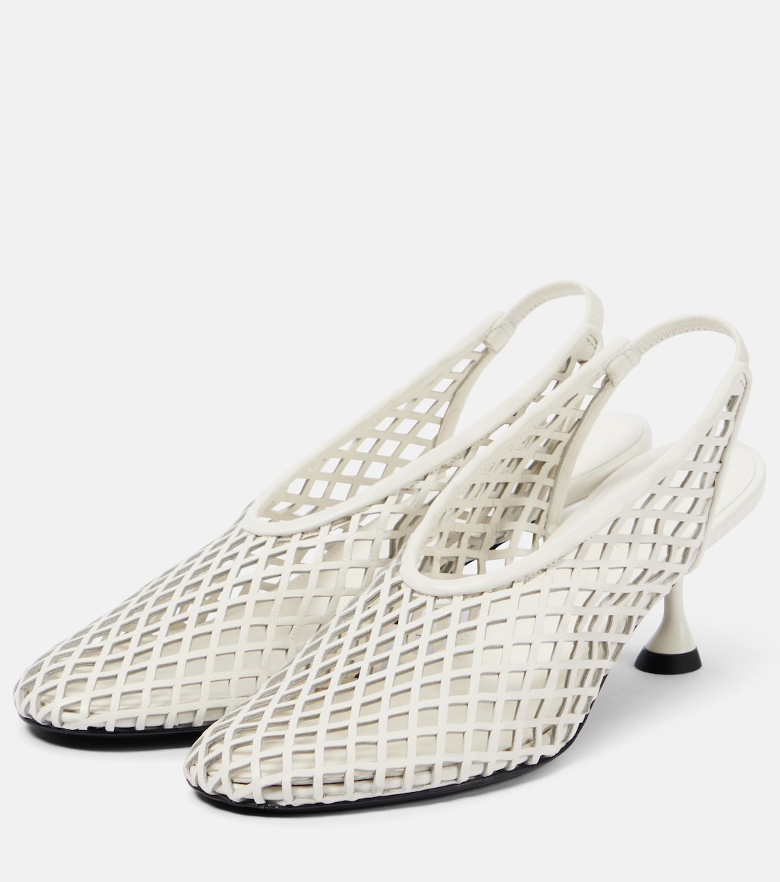Pumps slingback Tee in mesh di pelle | Proenza Schouler