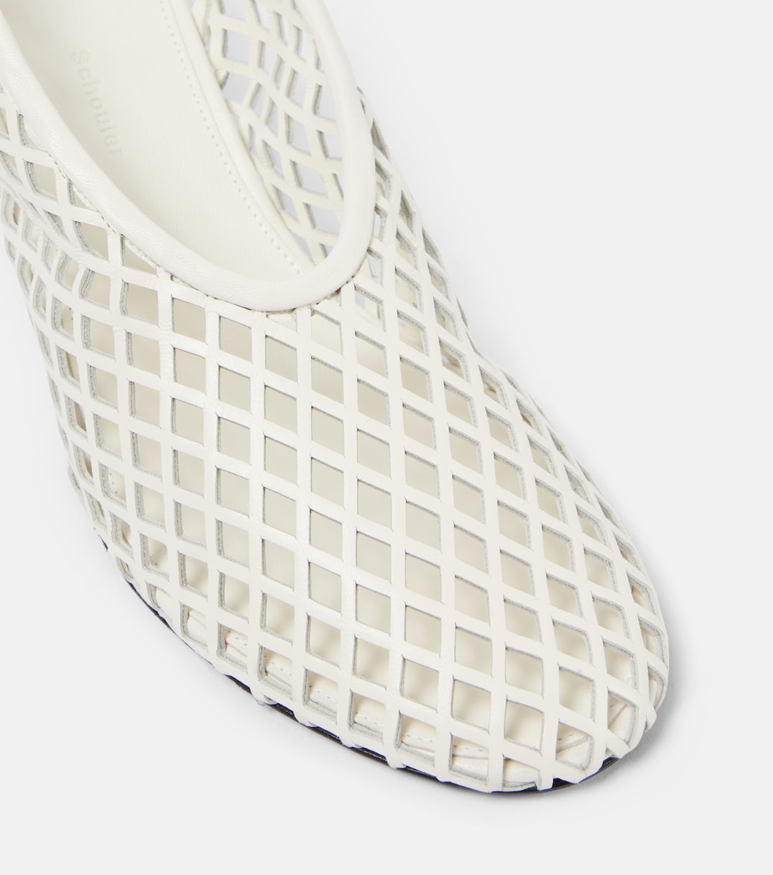 Pumps slingback Tee in mesh di pelle | Proenza Schouler