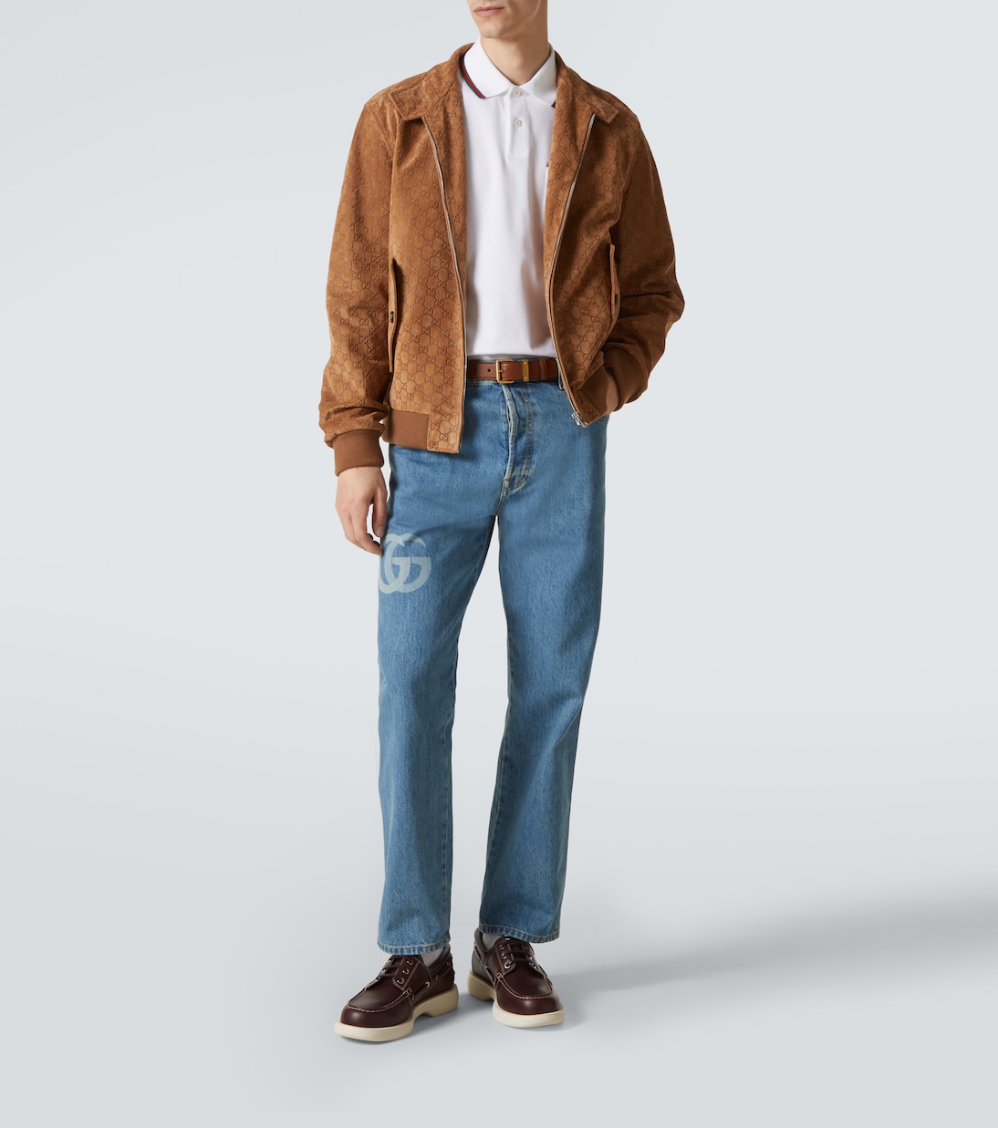 Veste bomber GG en daim | Gucci