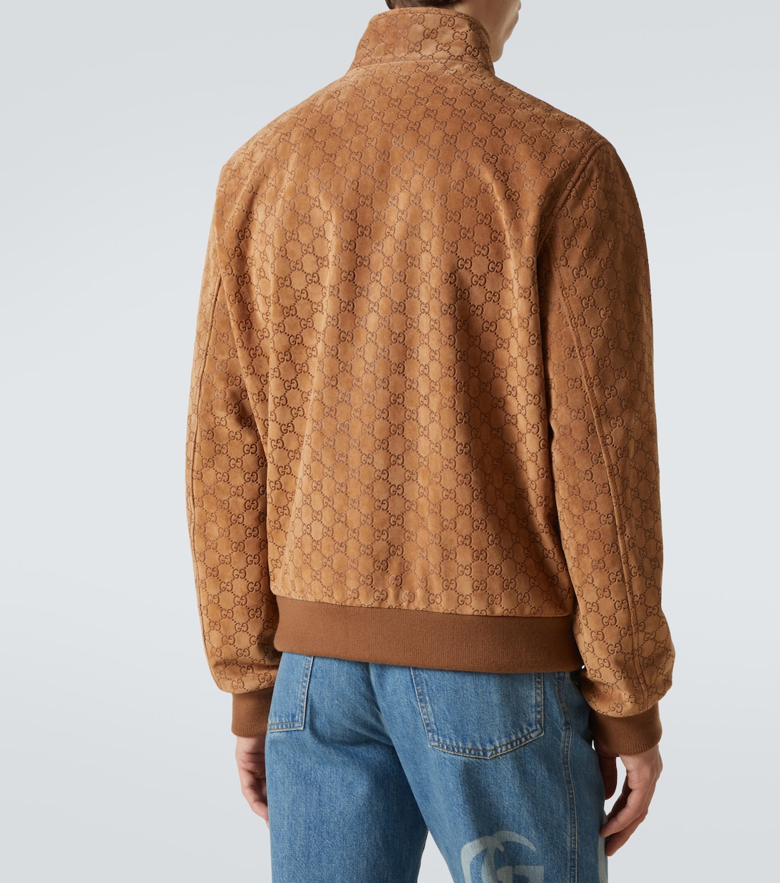 Veste bomber GG en daim | Gucci