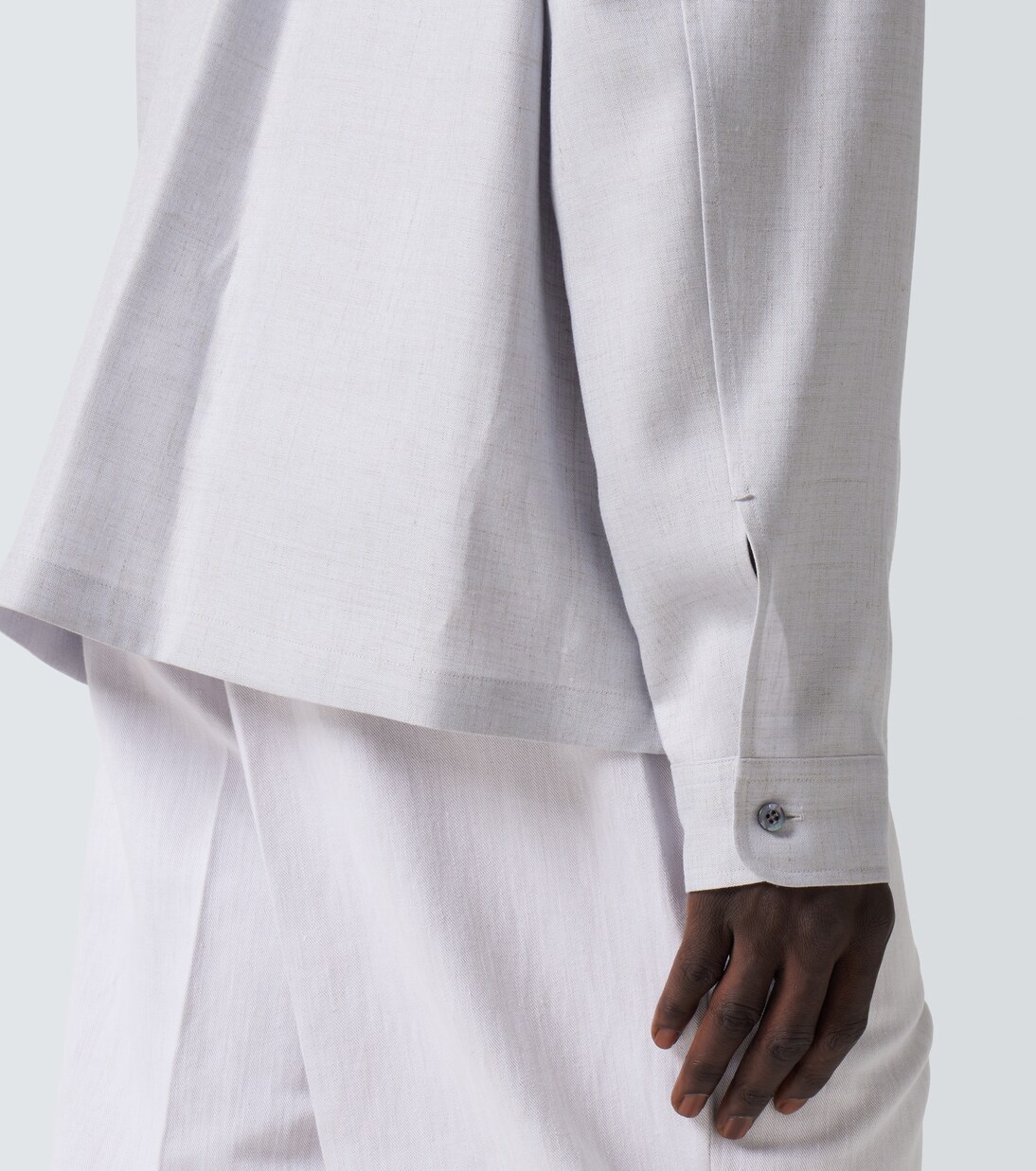 Pantaloni regular in cotone e lino | Berluti