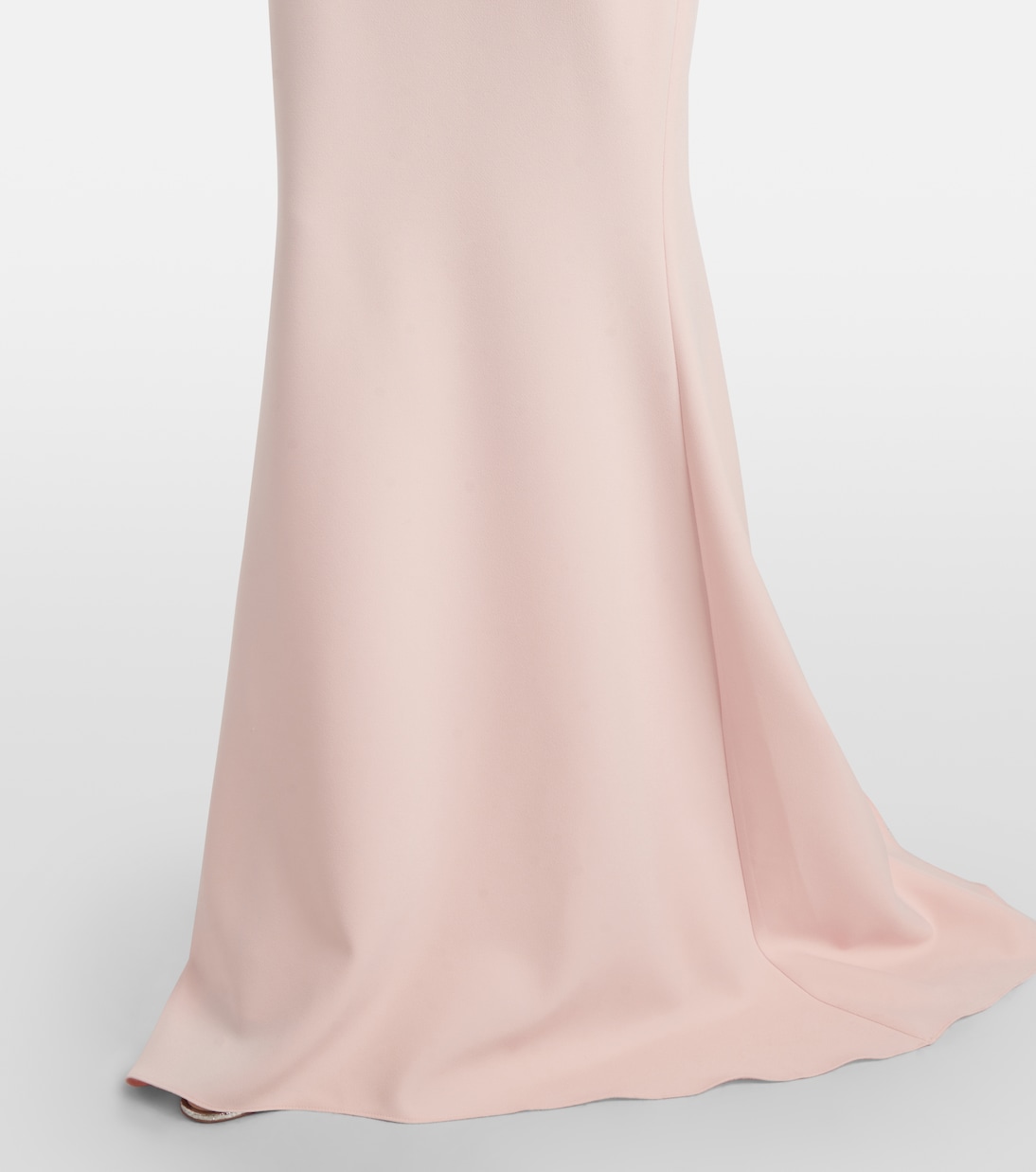 Loura draped peplum crêpe gown | Safiyaa