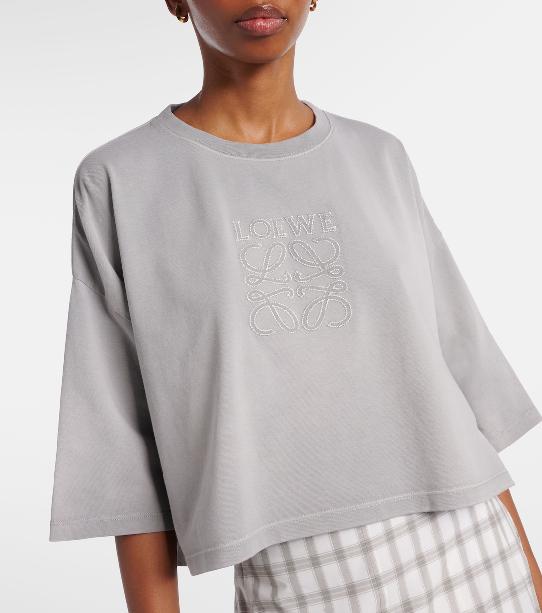 Cropped-Top aus Baumwoll-Jersey | Loewe