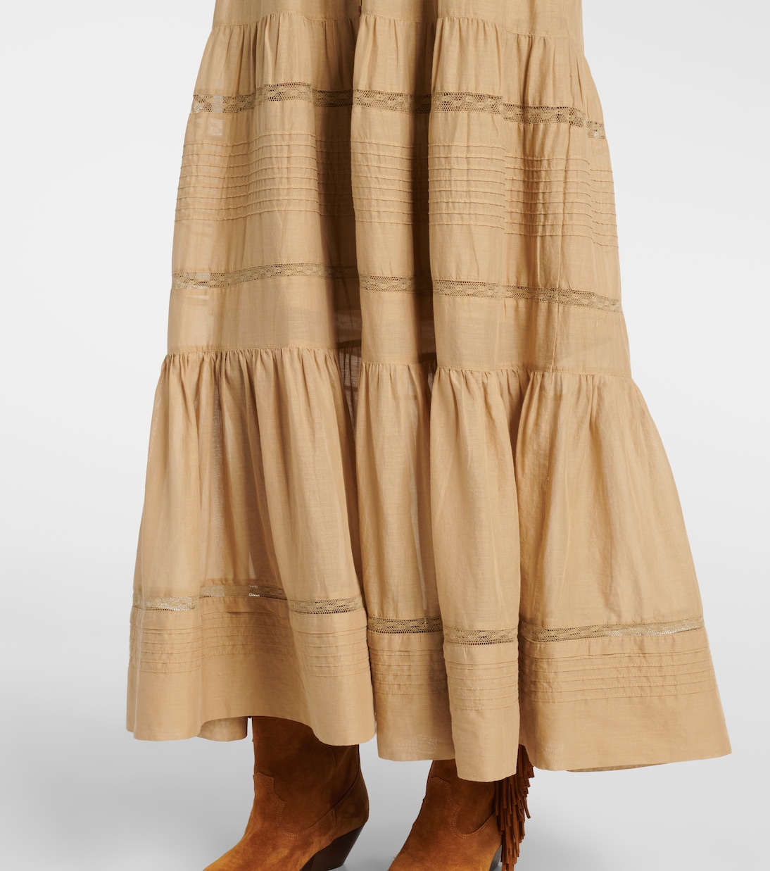 Abito lungo Divine in cotone con pizzo | Marant Etoile