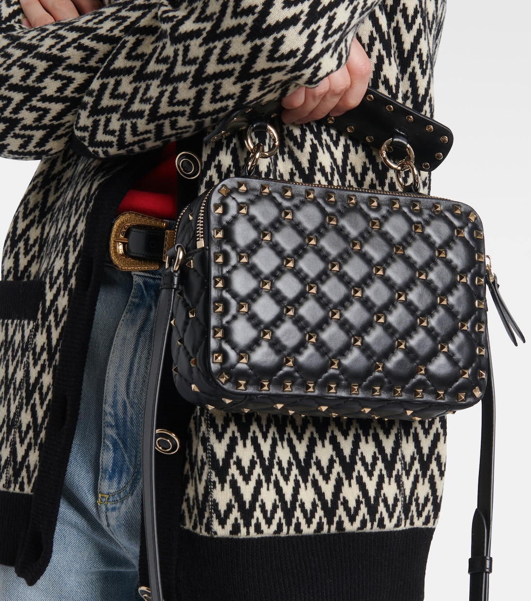 Borsa a tracolla Rockstud Spike Small | Valentino Garavani