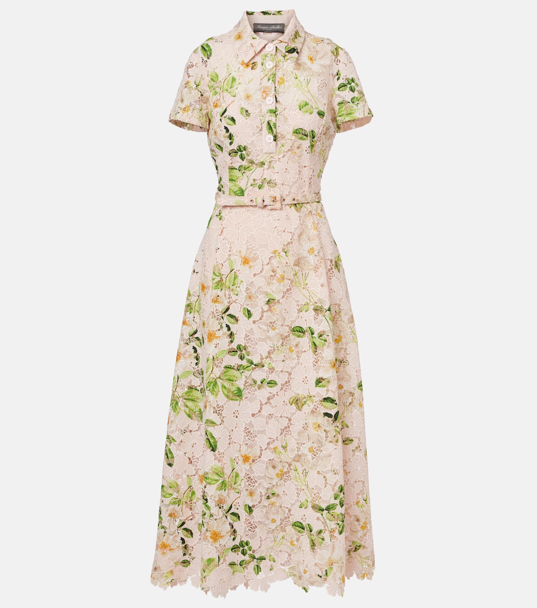 Robe chemise Rose imprimée | Monique Lhuillier