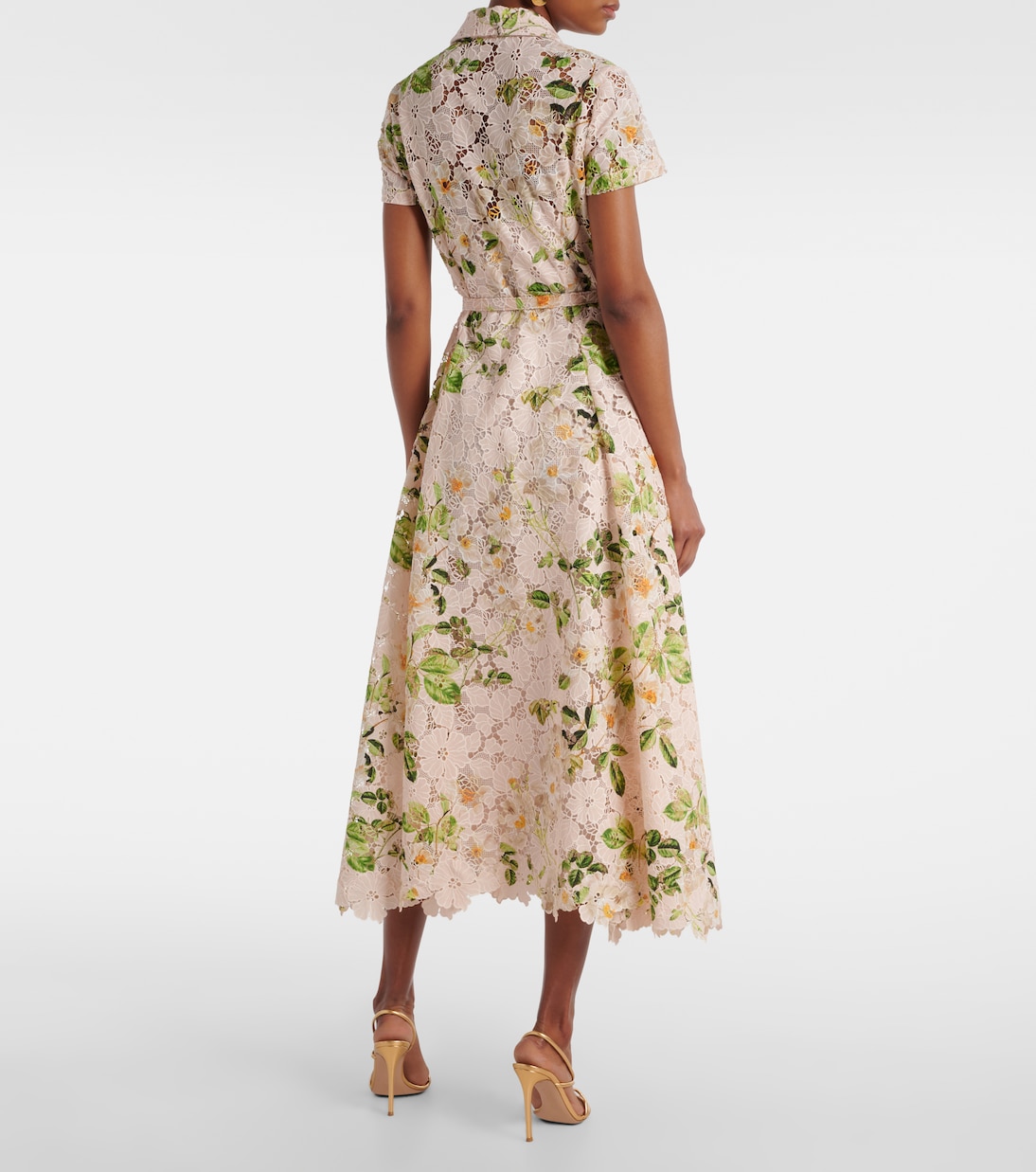 Robe chemise Rose imprimée | Monique Lhuillier