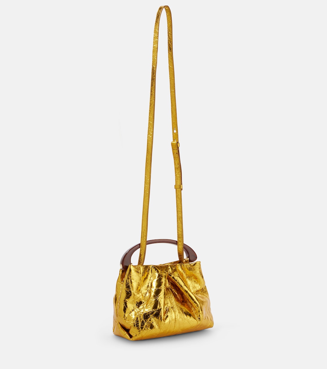 Borsa Mini in pelle metallizzata | Dries Van Noten