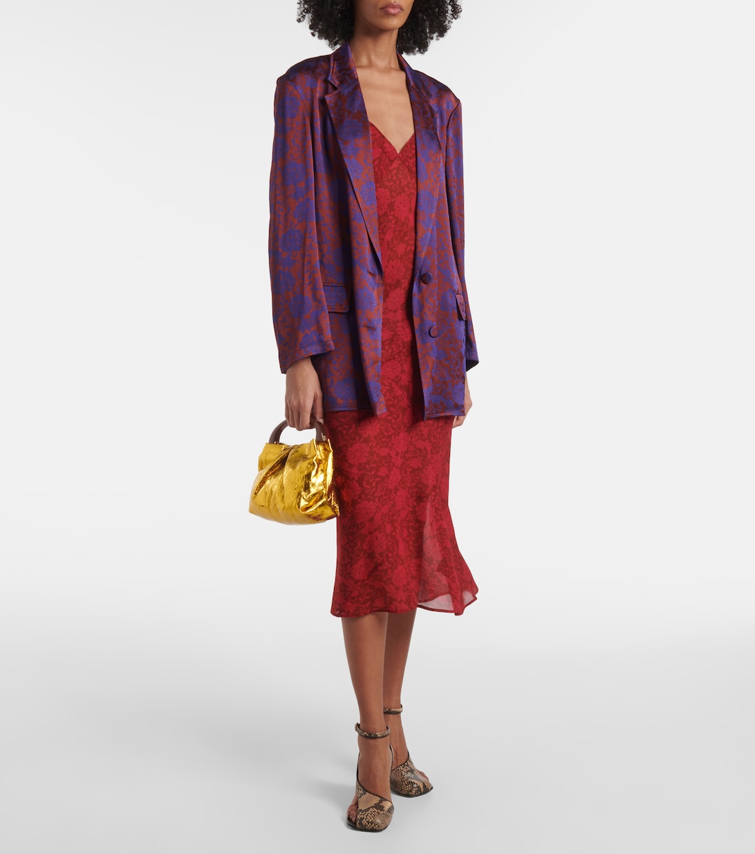 Borsa Mini in pelle metallizzata | Dries Van Noten