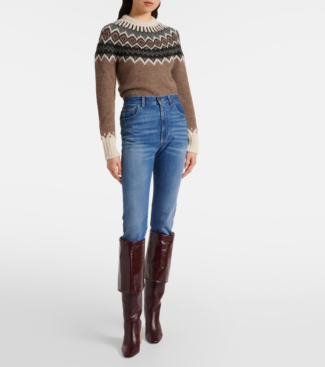 Jeans slim a vita alta | Chloé