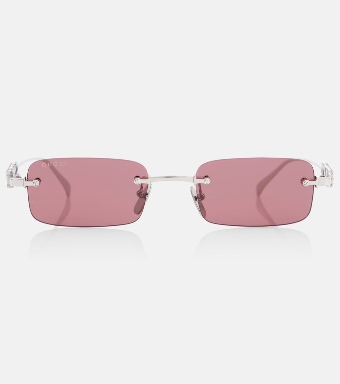Occhiali da sole rettangolari GUCCI con logo iconico, stile giovane e trendy
