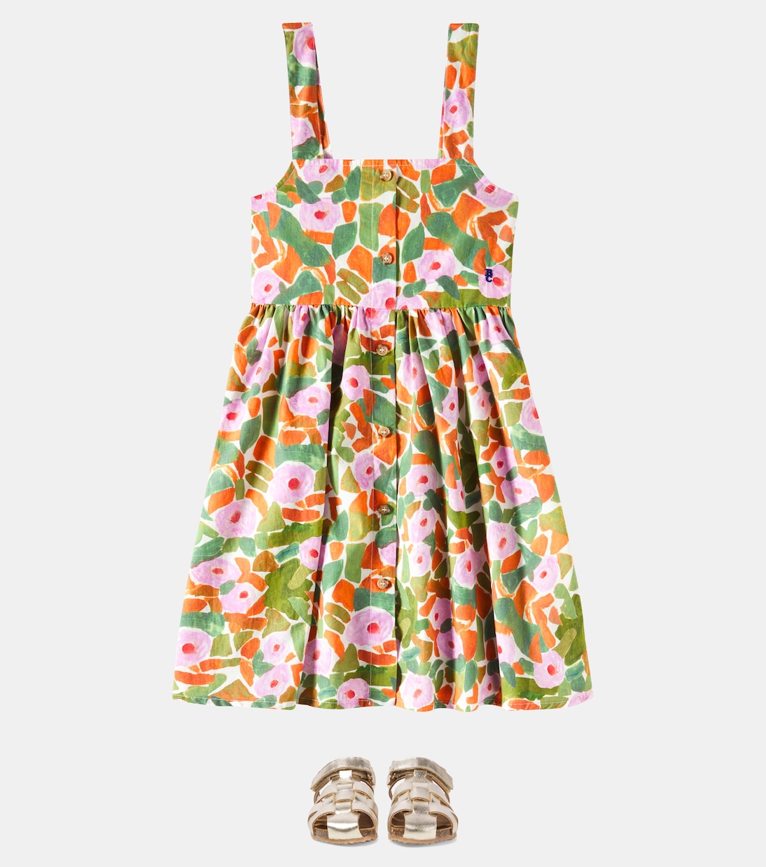 Abito in cotone con stampa floreale | Bobo Choses