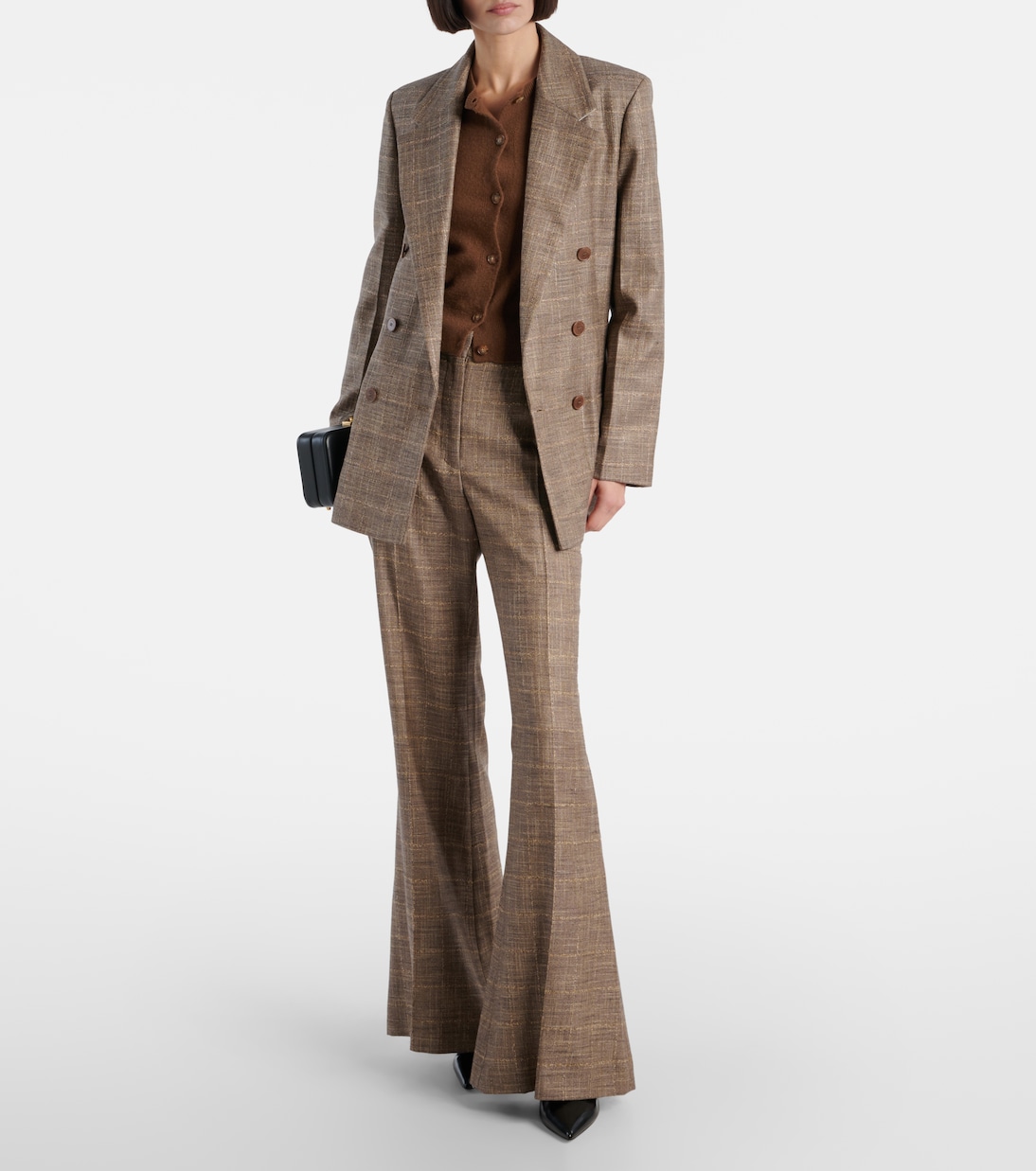 Stevens wool-blend flared pants | Joseph