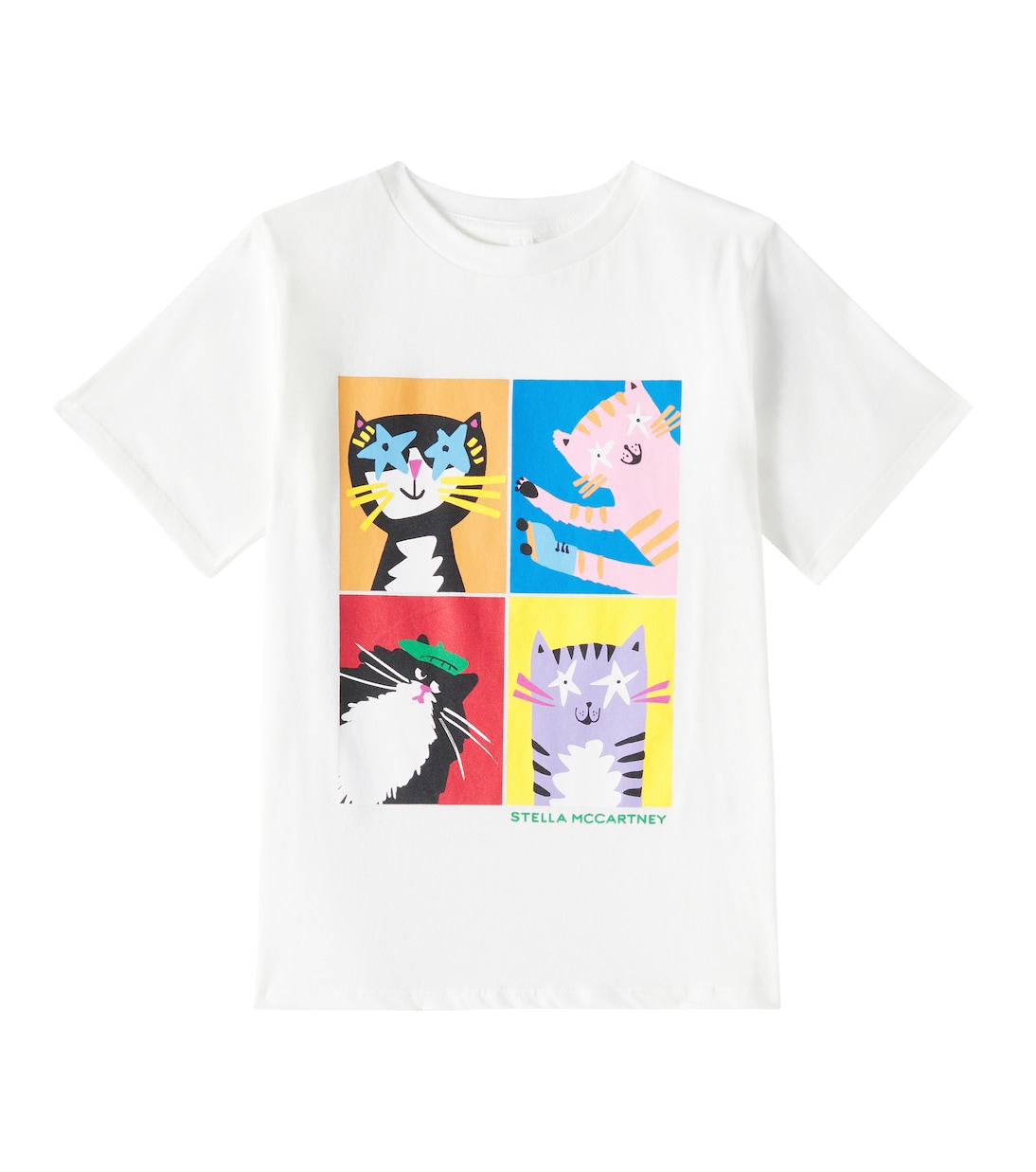 Camiseta de jersey de algodón estampada | Stella McCartney Kids
