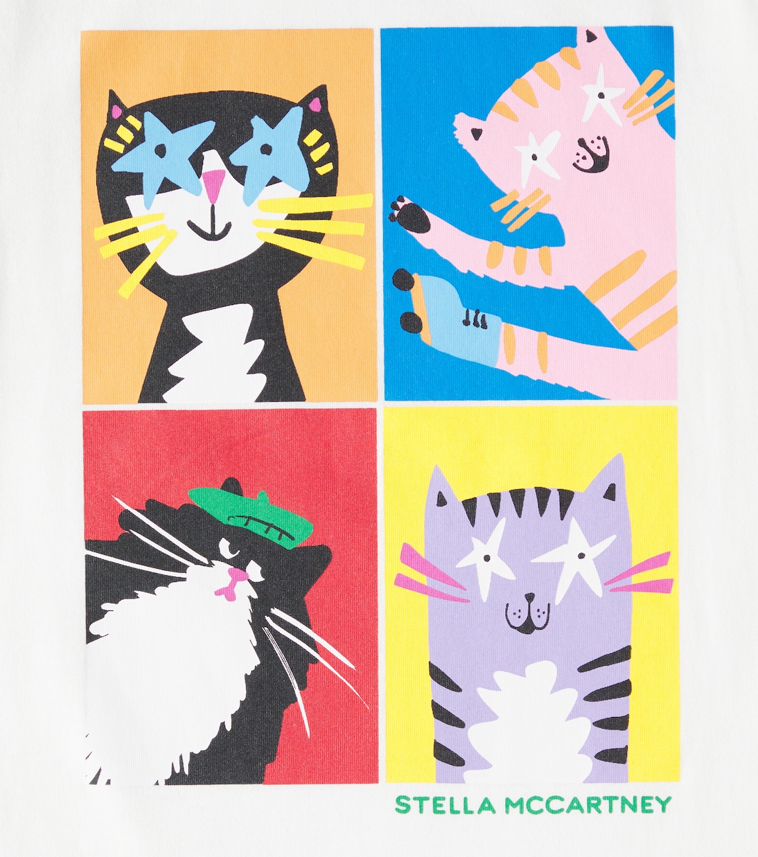 Camiseta de jersey de algodón estampada | Stella McCartney Kids