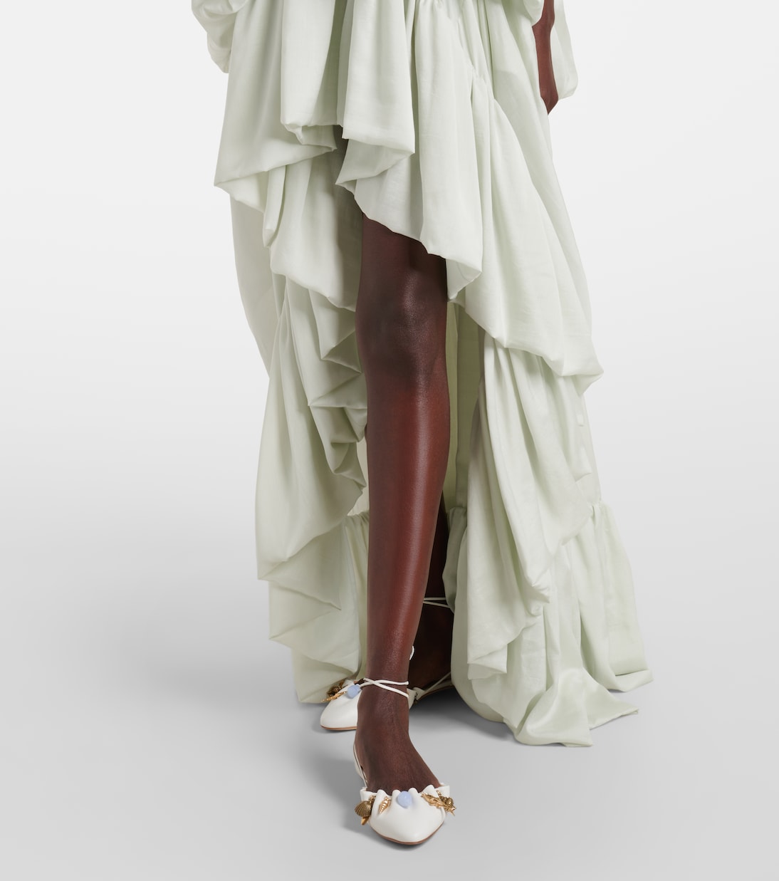 Abito da cocktail in seta con pizzo | Chloé