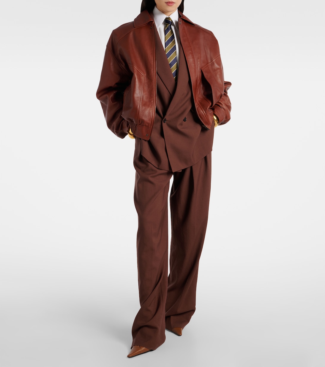 Blazer doppiopetto in gabardine di lana | Saint Laurent