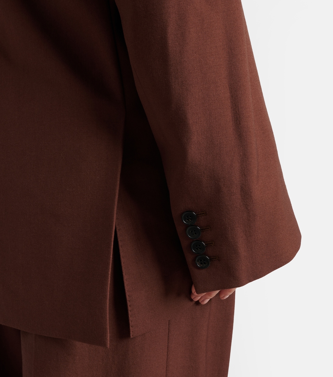 Blazer doppiopetto in gabardine di lana | Saint Laurent