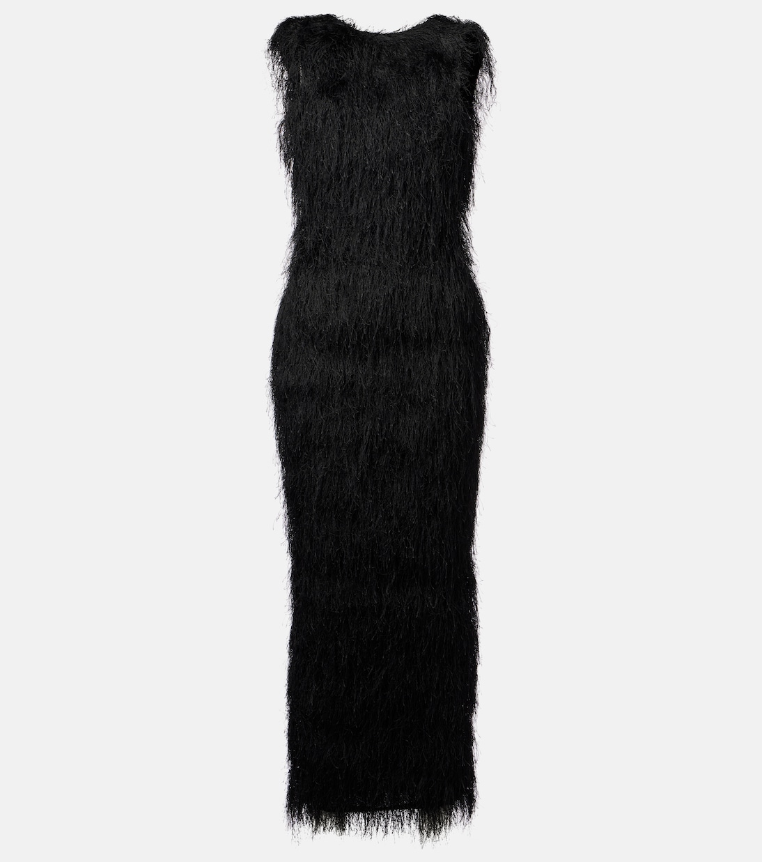 Fringe open-back maxi dress | Entire Studios